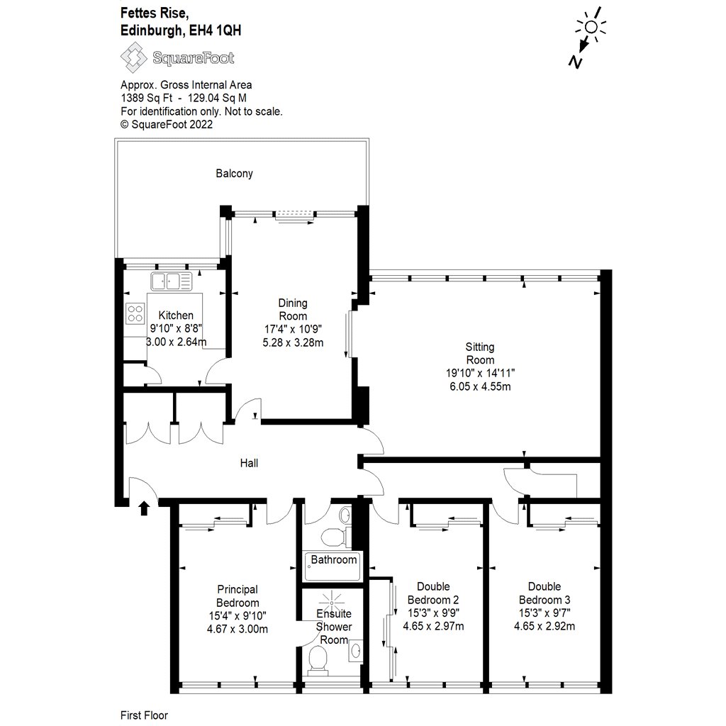Fettes Rise, Edinburgh EH4, 3 bedroom flat for sale 62827741