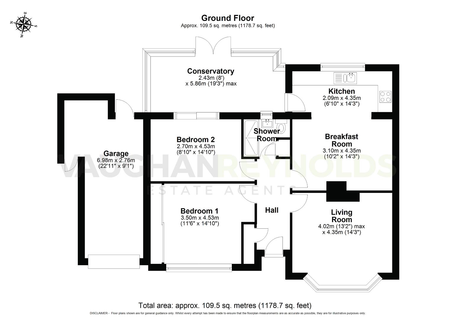 7, Oak Tree Lane, Alcester floorplan