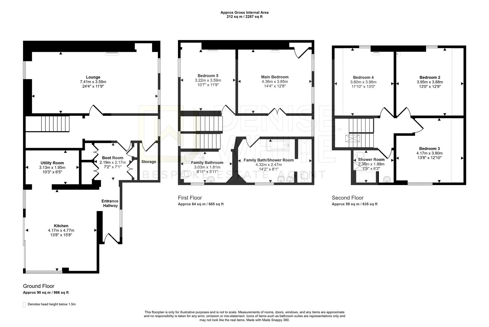 East Wing, Haregate Road, Leek floorplan