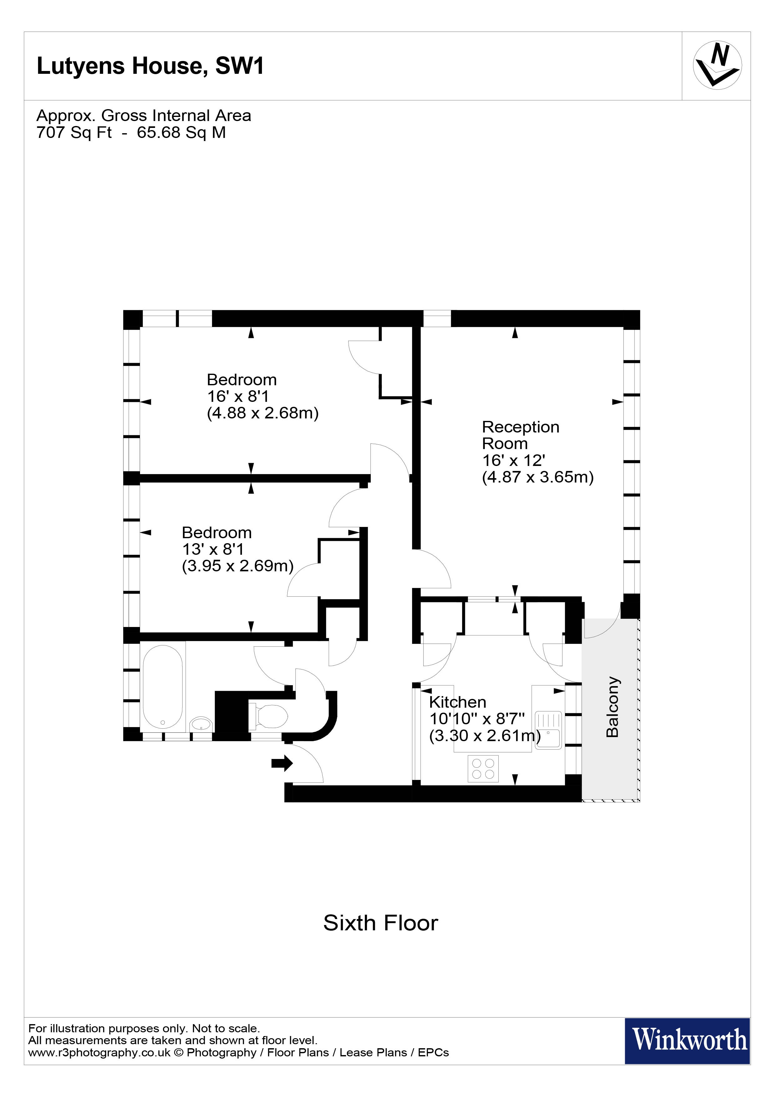 Churchill Gardens, London floorplan
