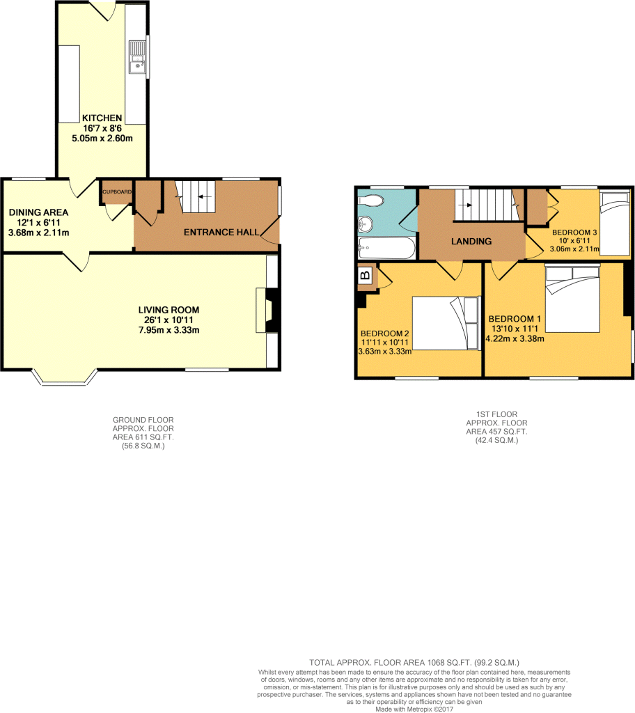 7 North Crescent, Nottingham floorplan