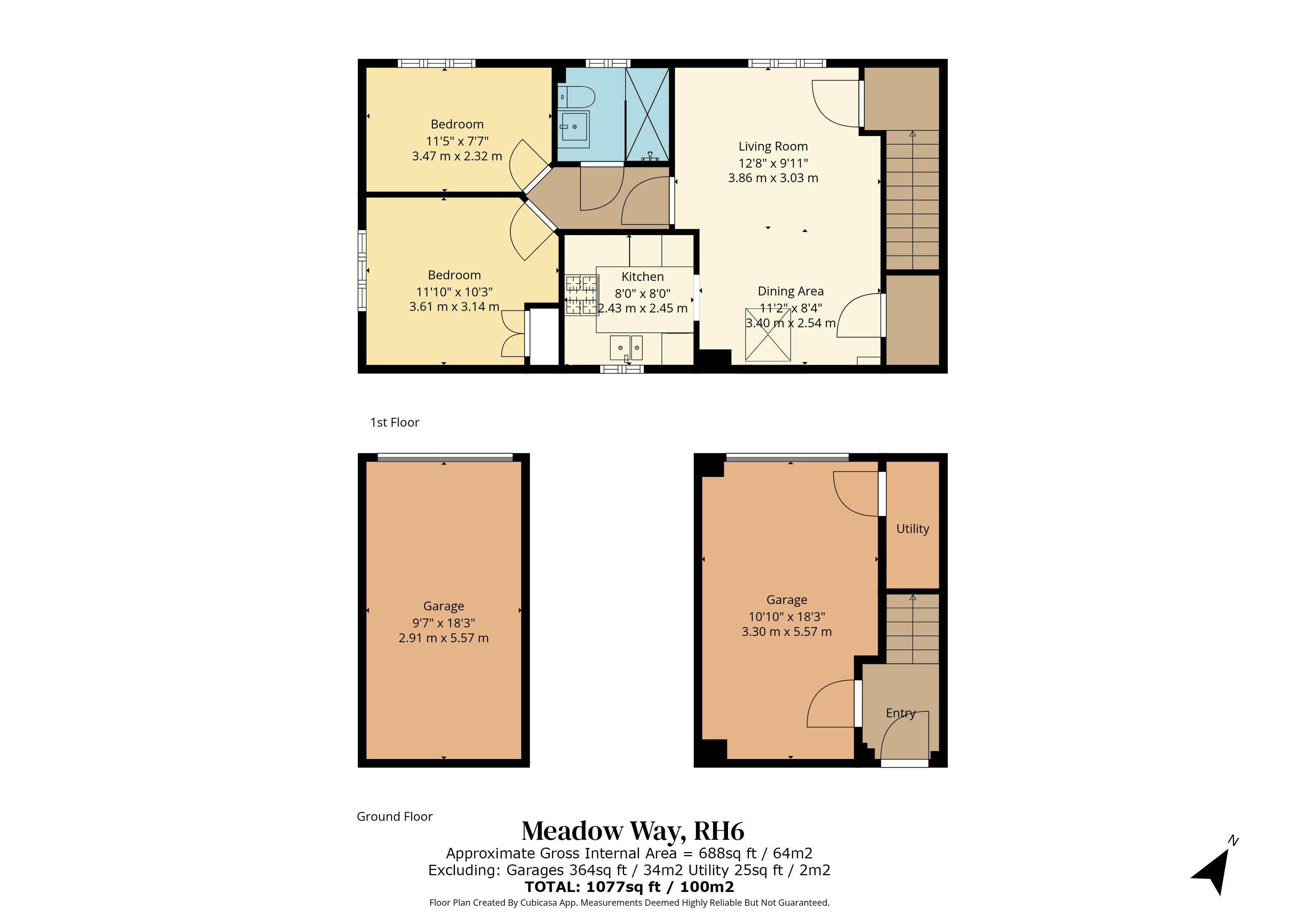 1, Meadow Way, Surrey floorplan