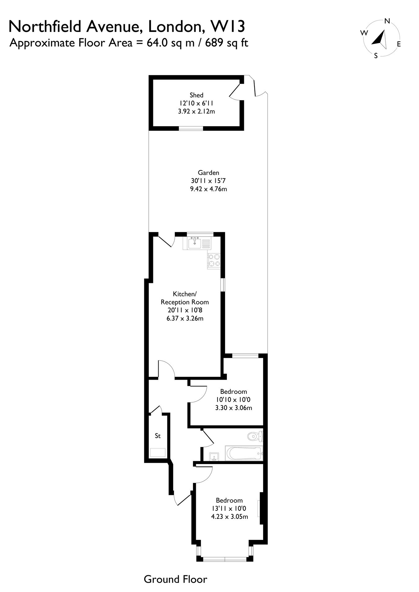 Northfield Avenue, Ealing floorplan