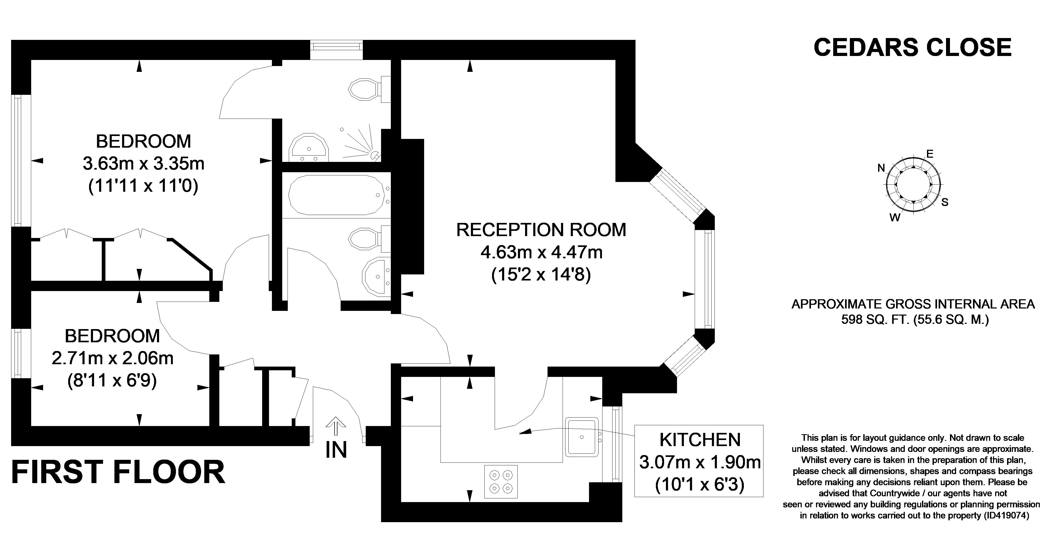 34, Cedars Close, London floorplan