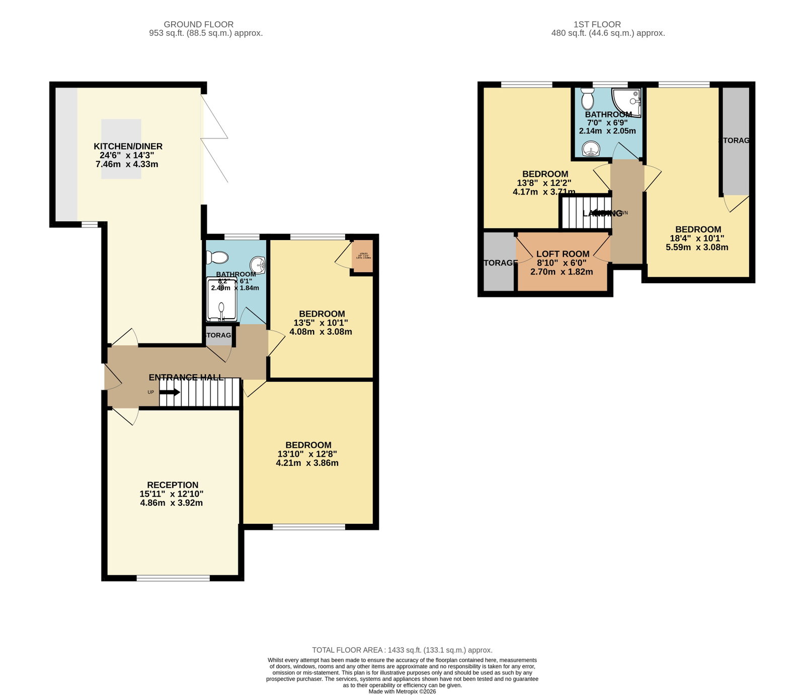 18, Heol Isaf, Treharris floorplan