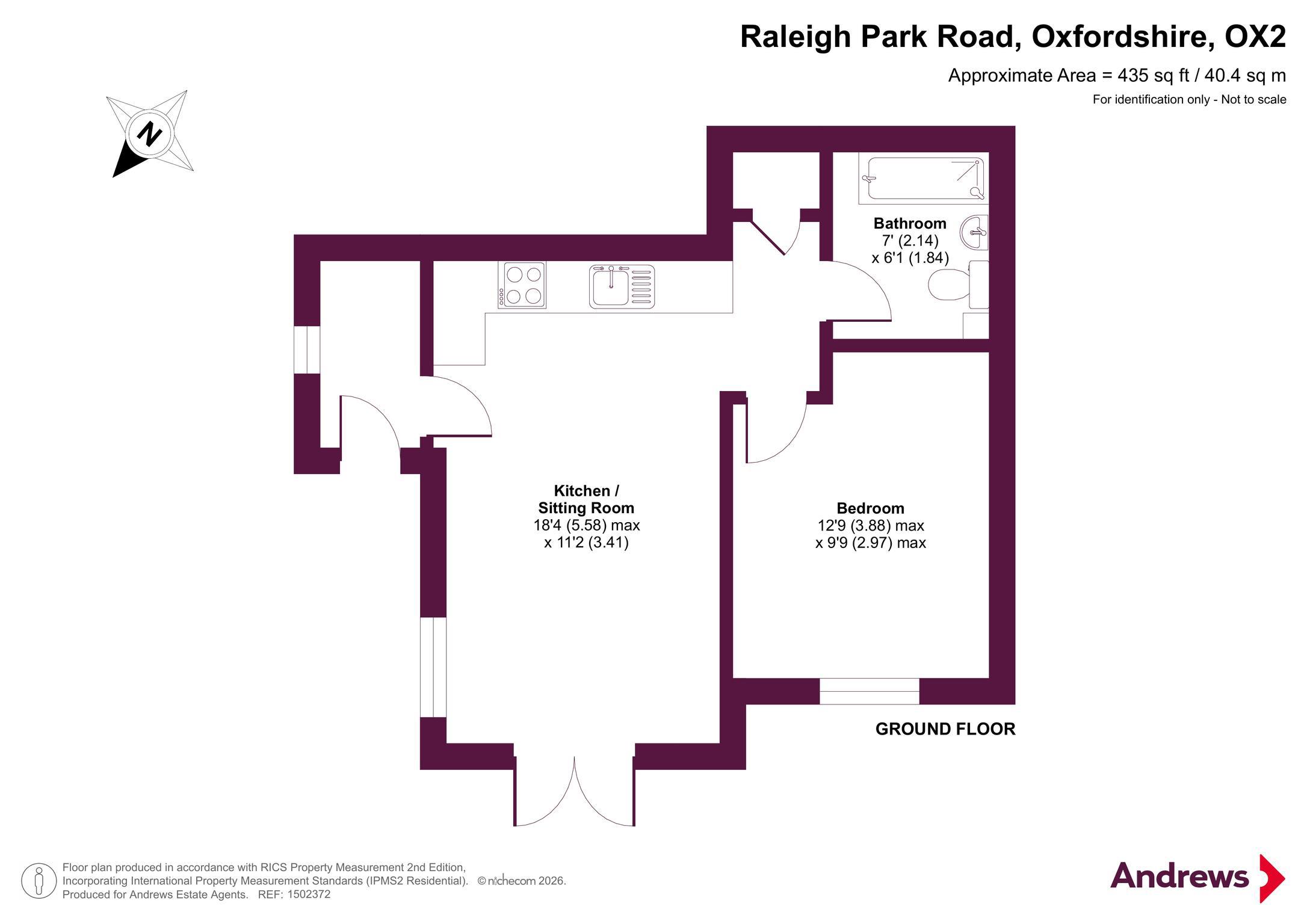 Flat 2, Delawarr Gardens, 59, Raleigh Park Road, Oxfordshire floorplan