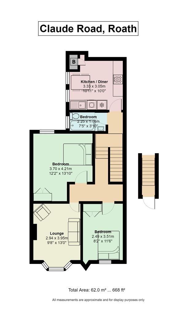 Claude Road, Cardiff floorplan