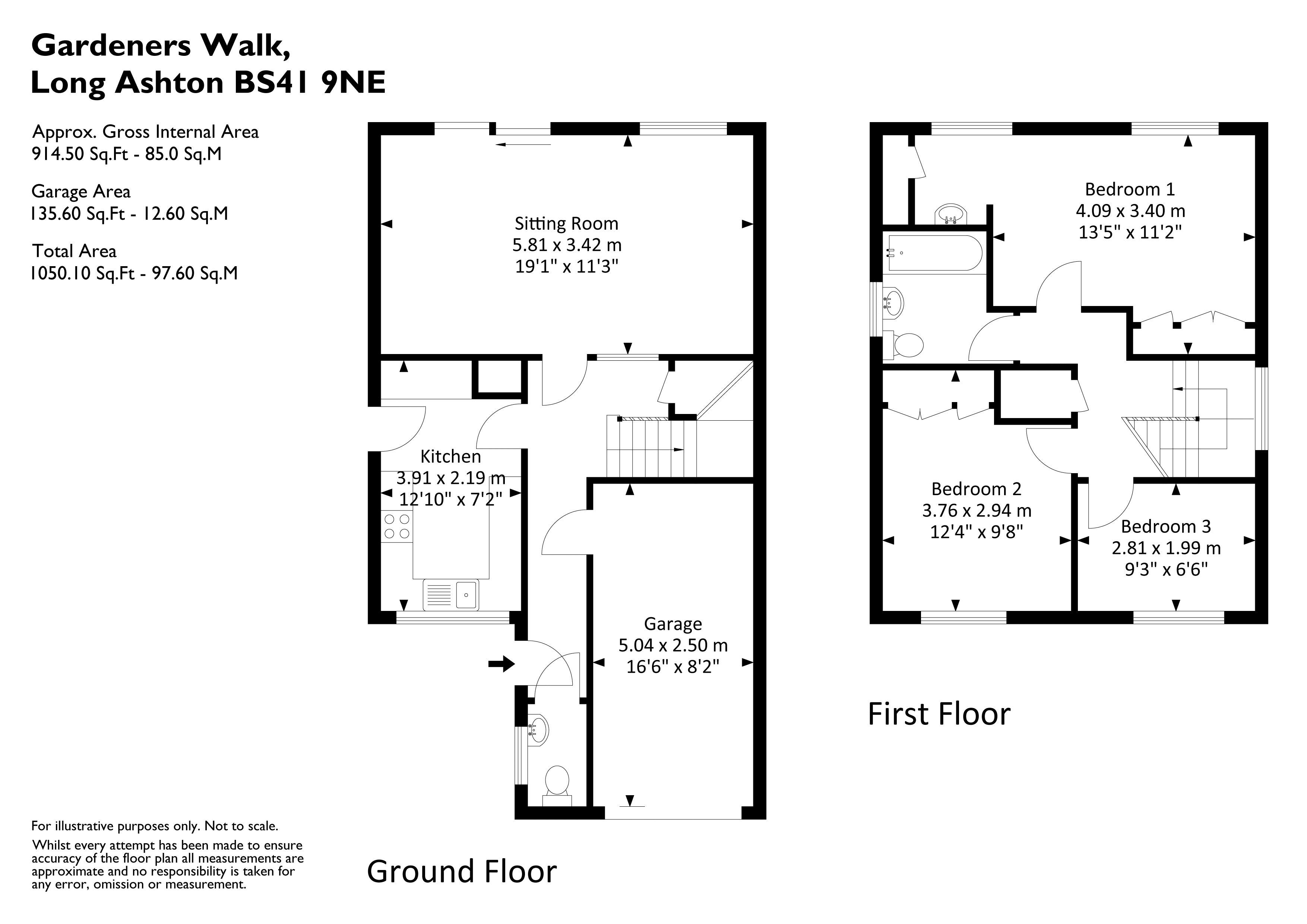 8, Gardeners Walk, Bristol floorplan