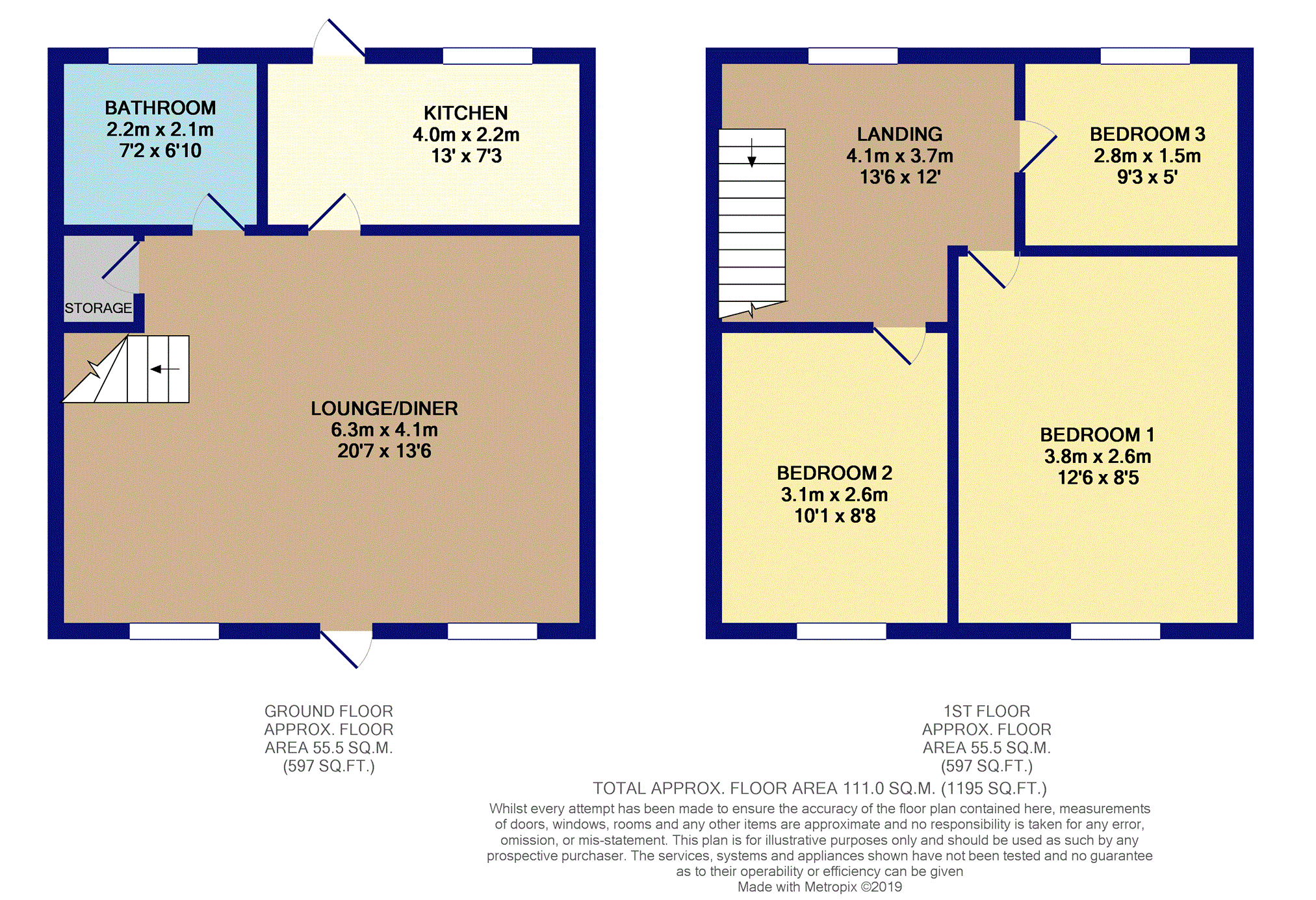 3 bed end terrace house for sale in Afon Street, Trehafod, Pontypridd