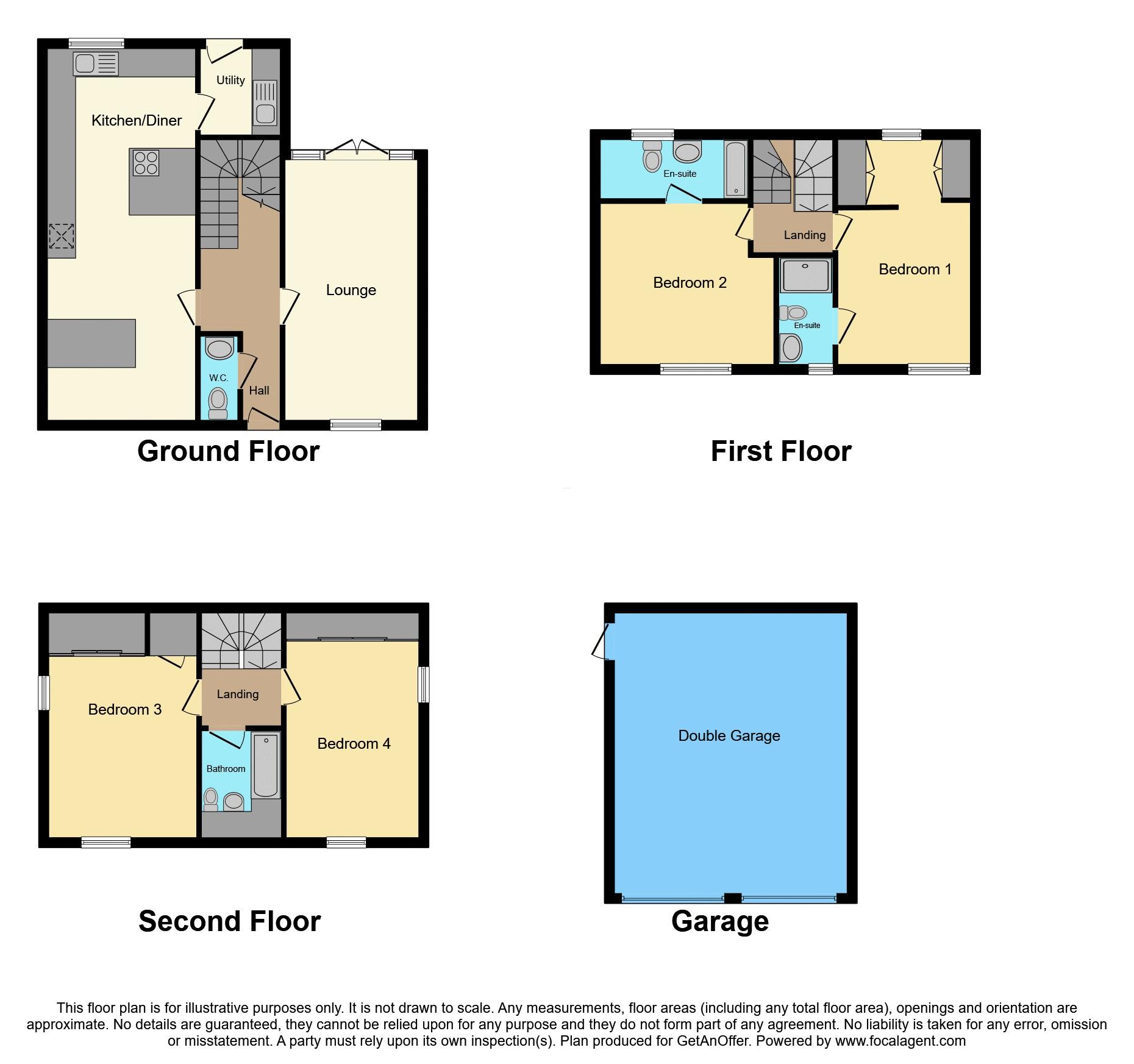 3, Fairfield Way, Preston floorplan