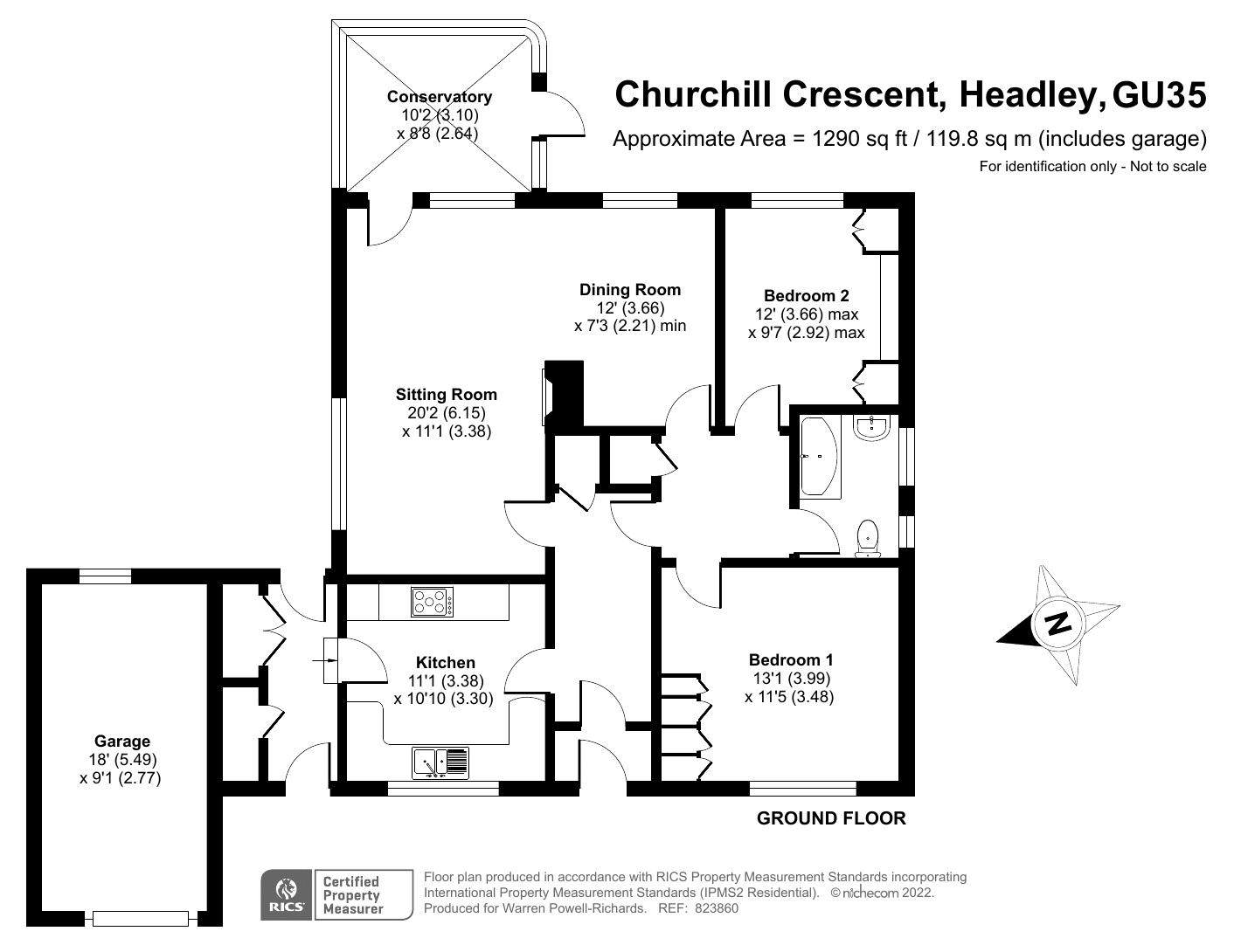 18, Churchill Crescent, Headley floorplan