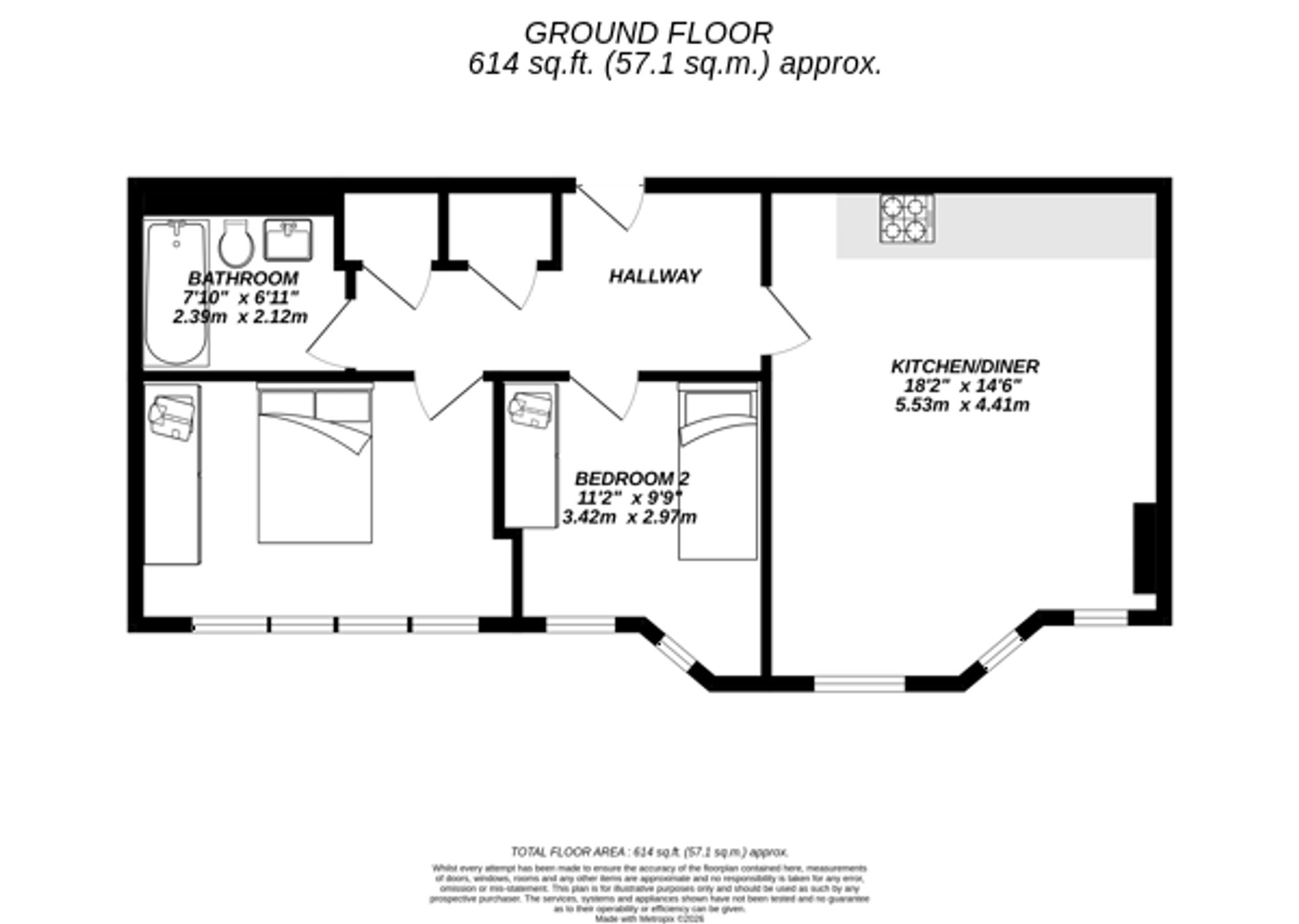 503 West Gate, London floorplan