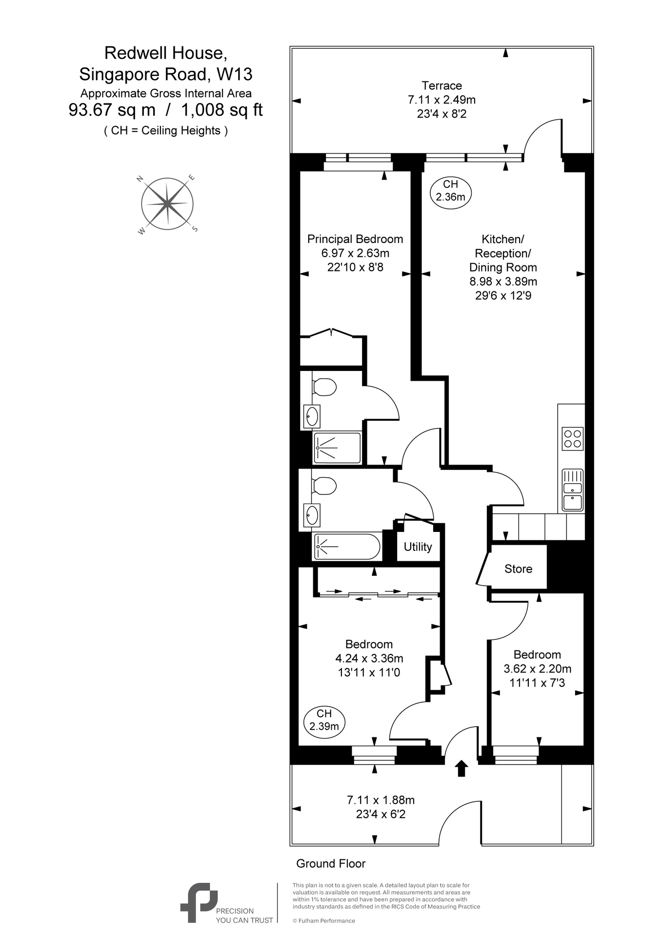 1 Redwell House, Ealing floorplan