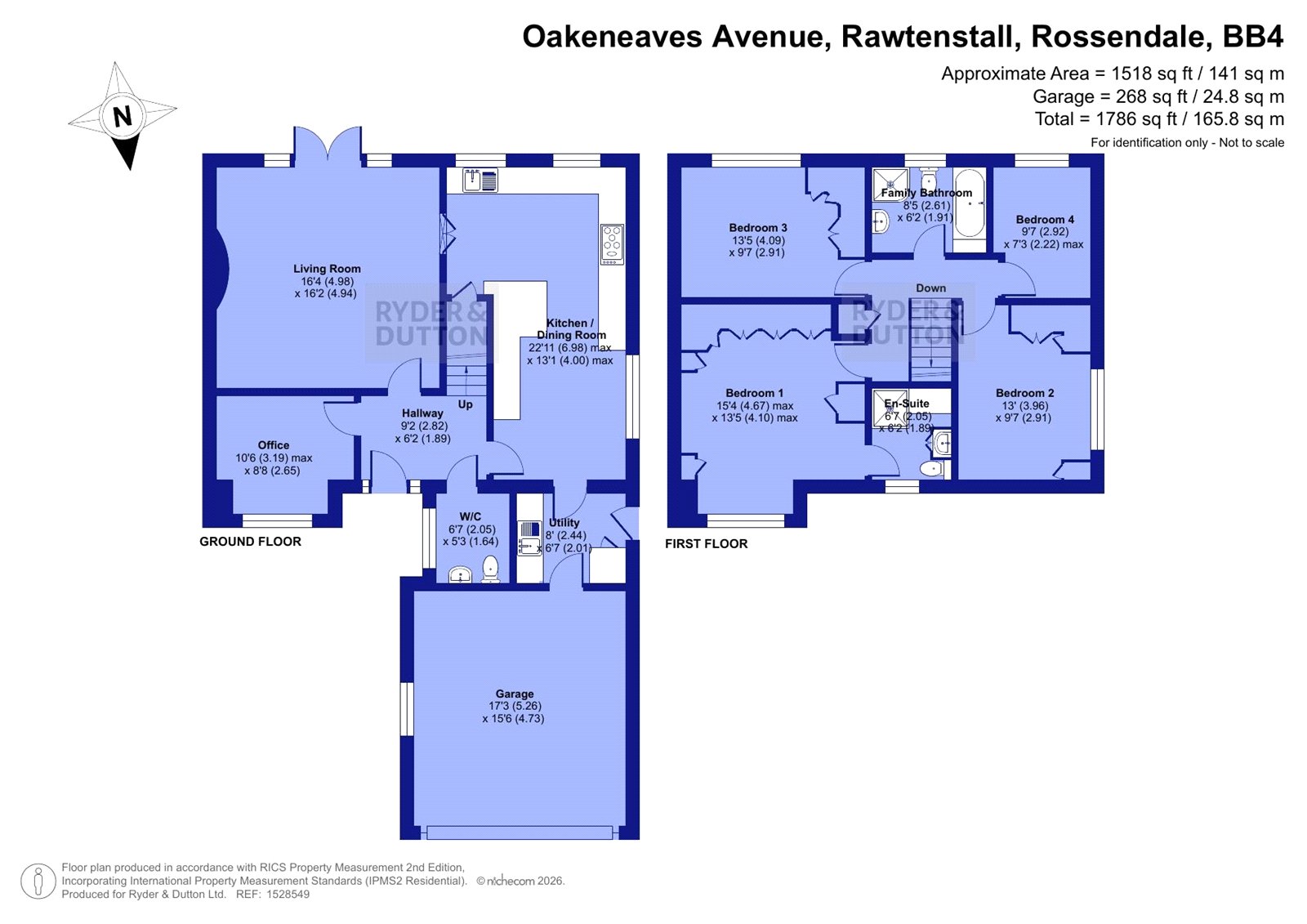 1, Oakeneaves Avenue, Rossendale floorplan