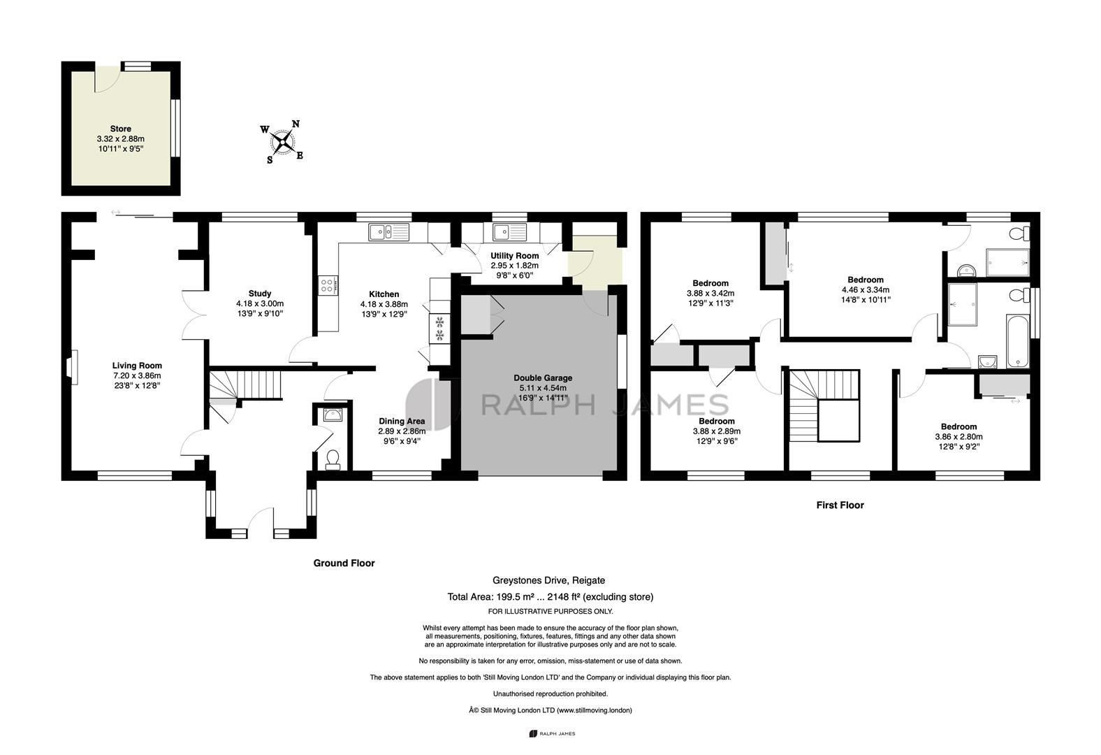 16, Greystones Drive, Reigate floorplan