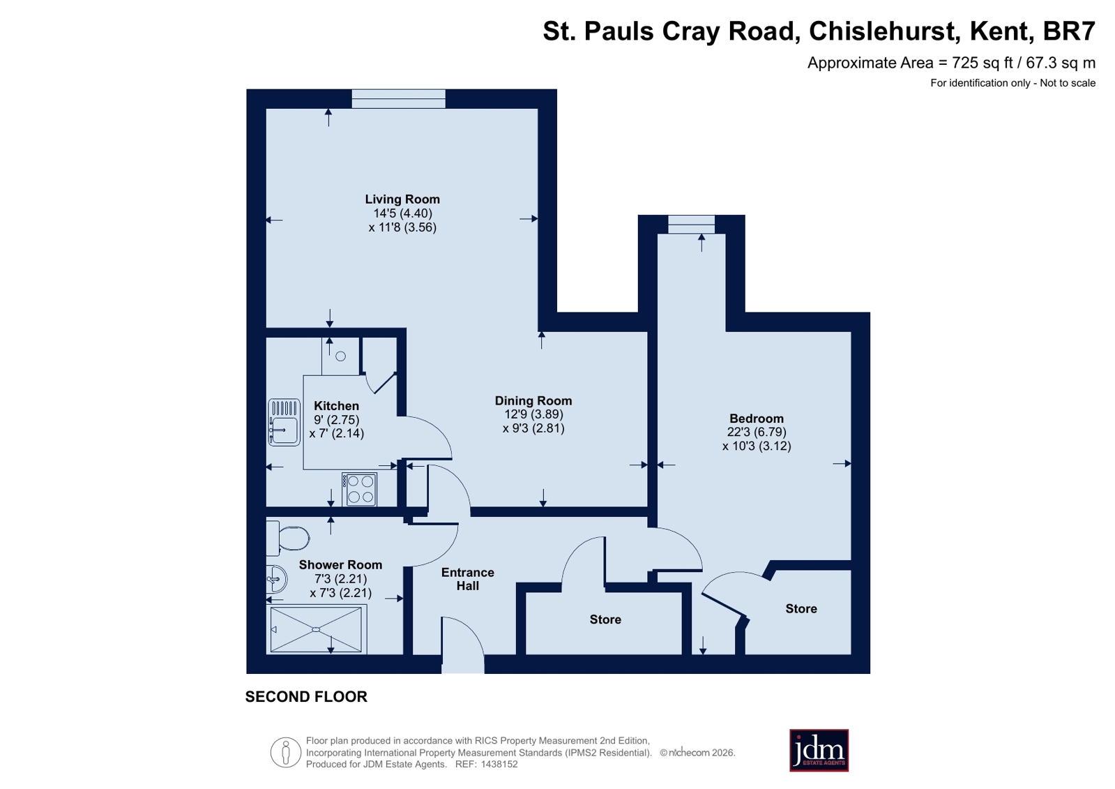 Flat 33, Faulkner House,, St. Pauls Cray Road, Kent floorplan