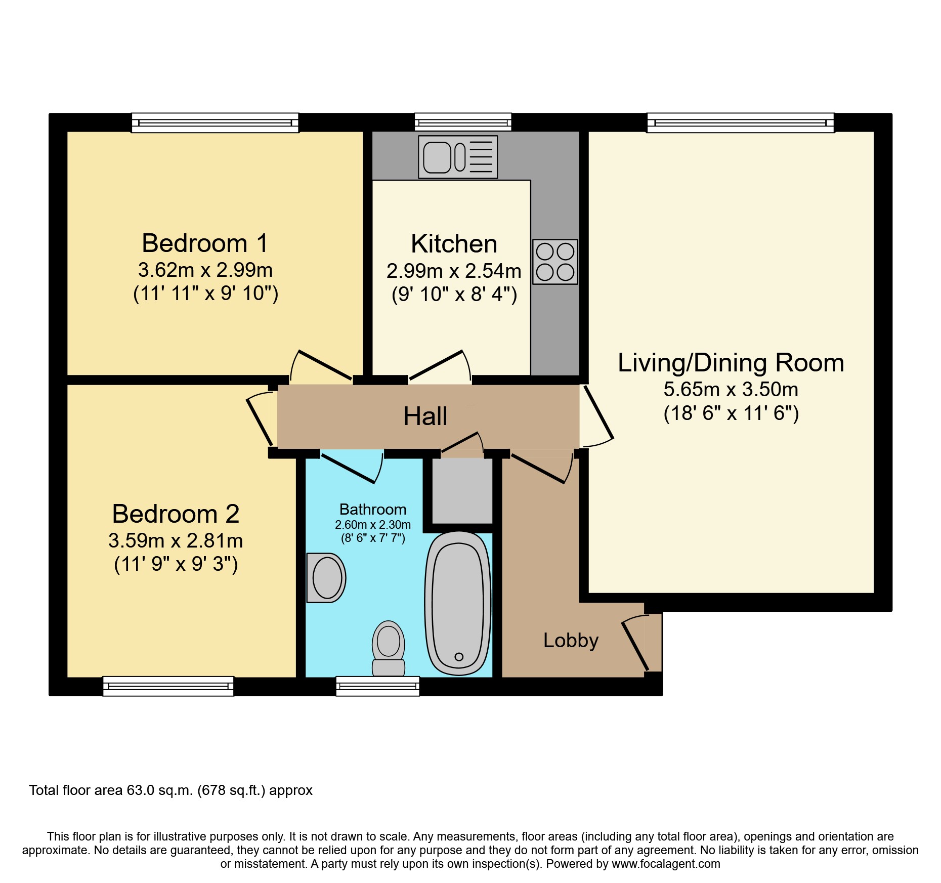 Flat 4/Golfers View, 54 Finchley Park, London floorplan