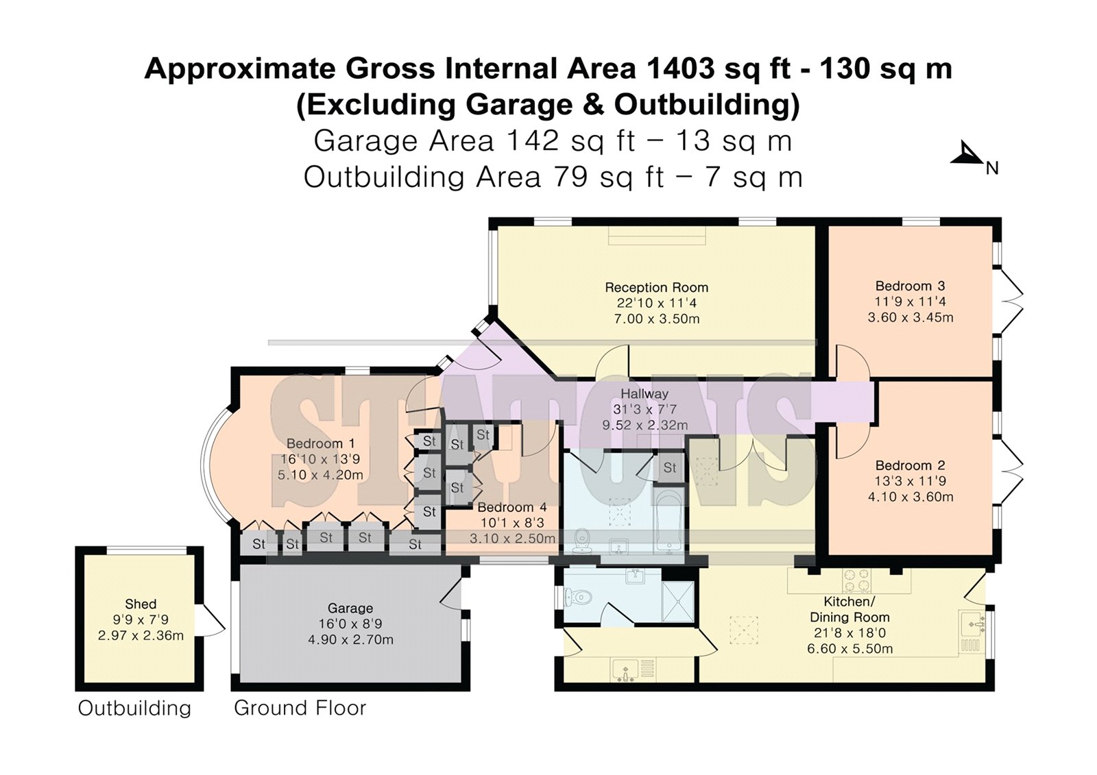 22, Georges Wood Road, Brookmans Park floorplan