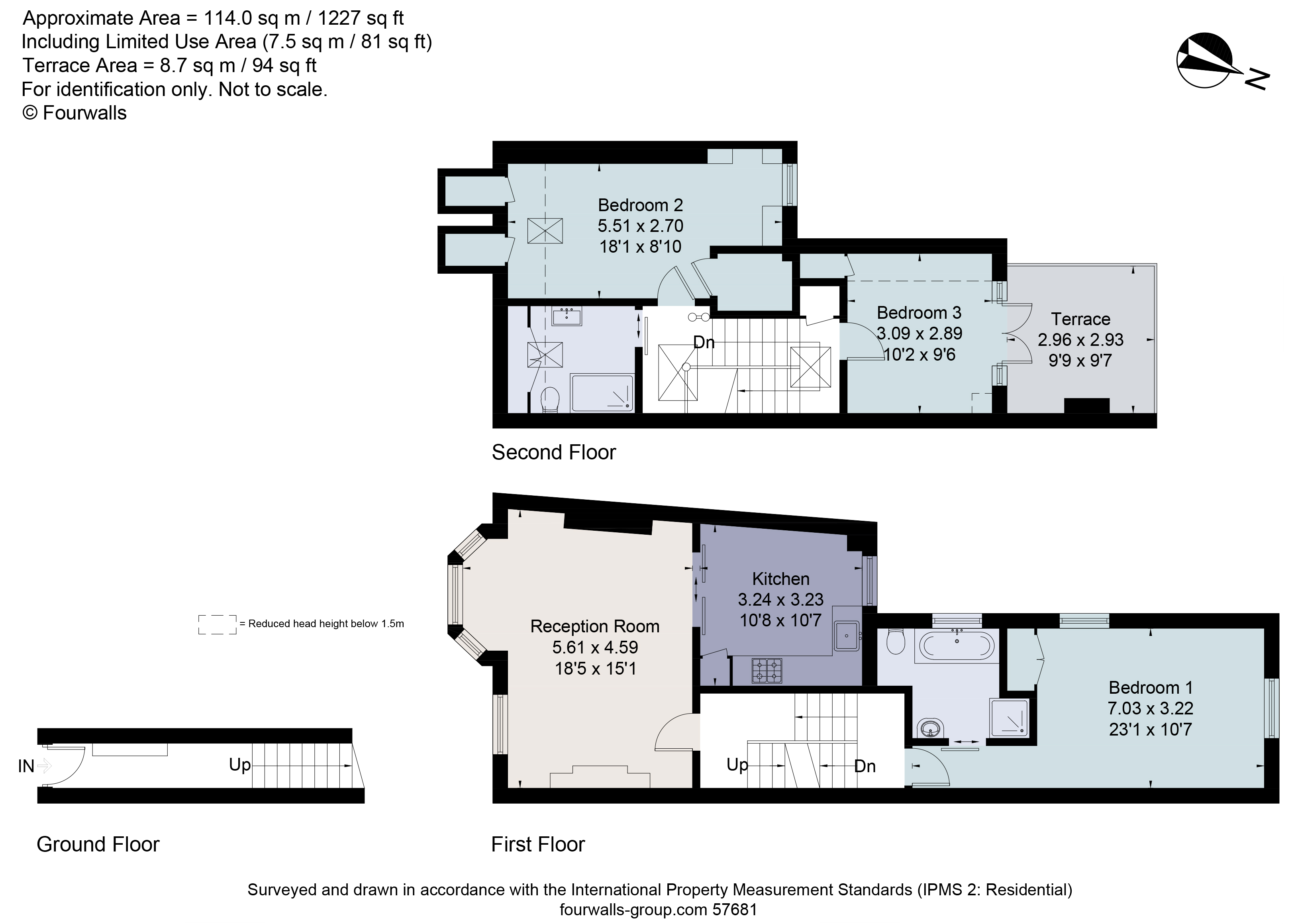 Oakhill Road, Putney, London SW15, 3 bedroom flat for sale 64479760