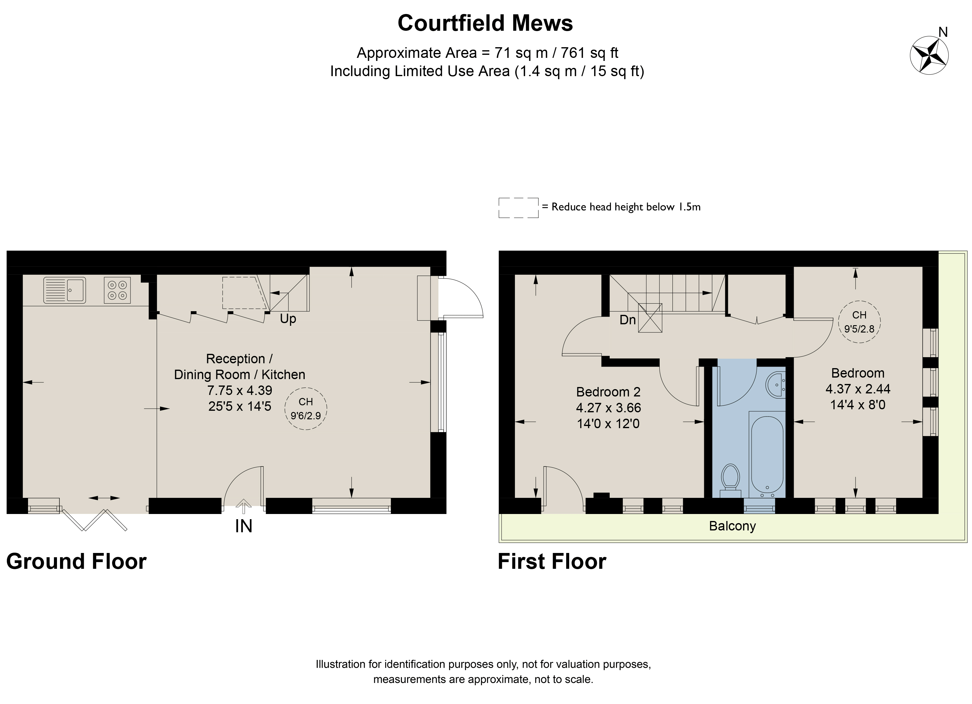 2, Courtfield Mews, London floorplan