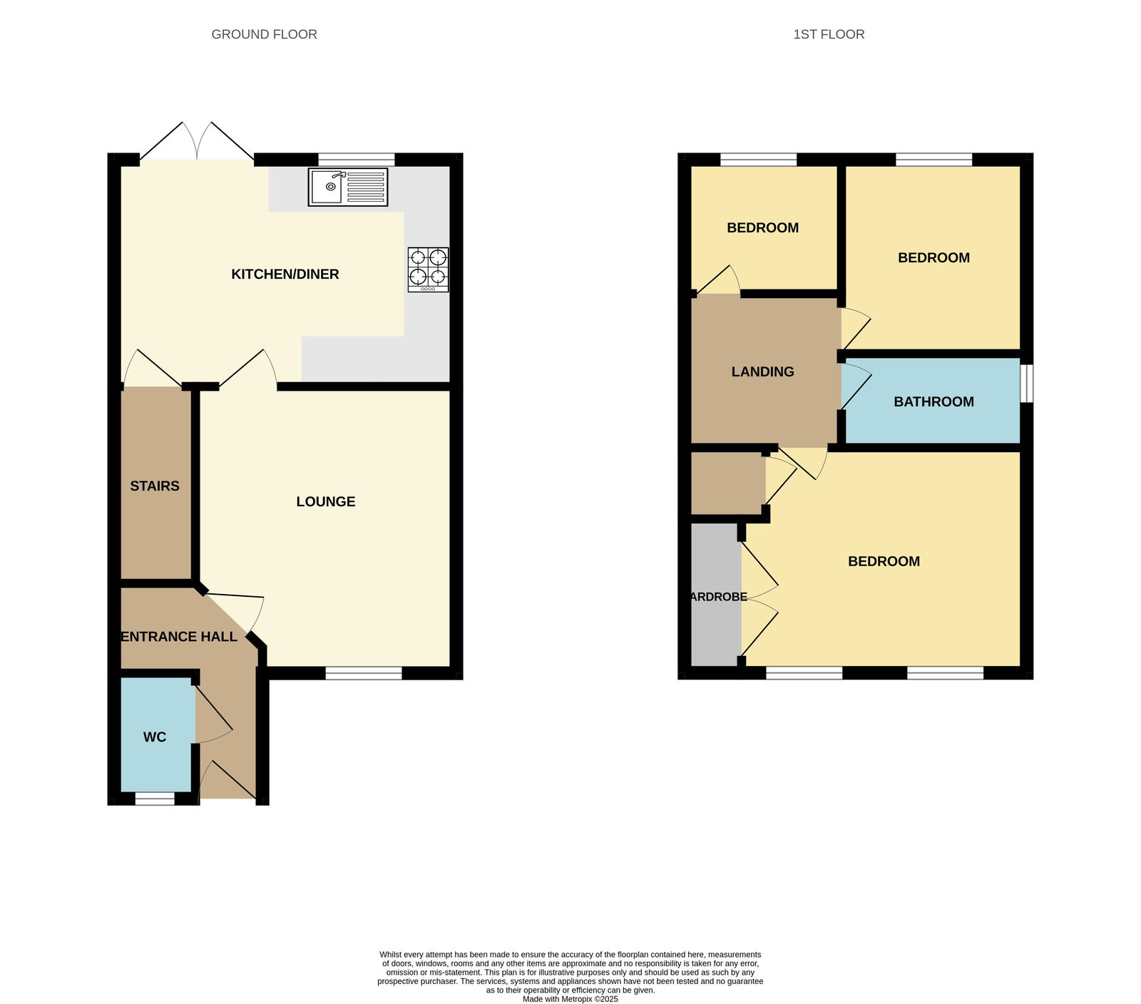 129, Station Road, Coalville floorplan