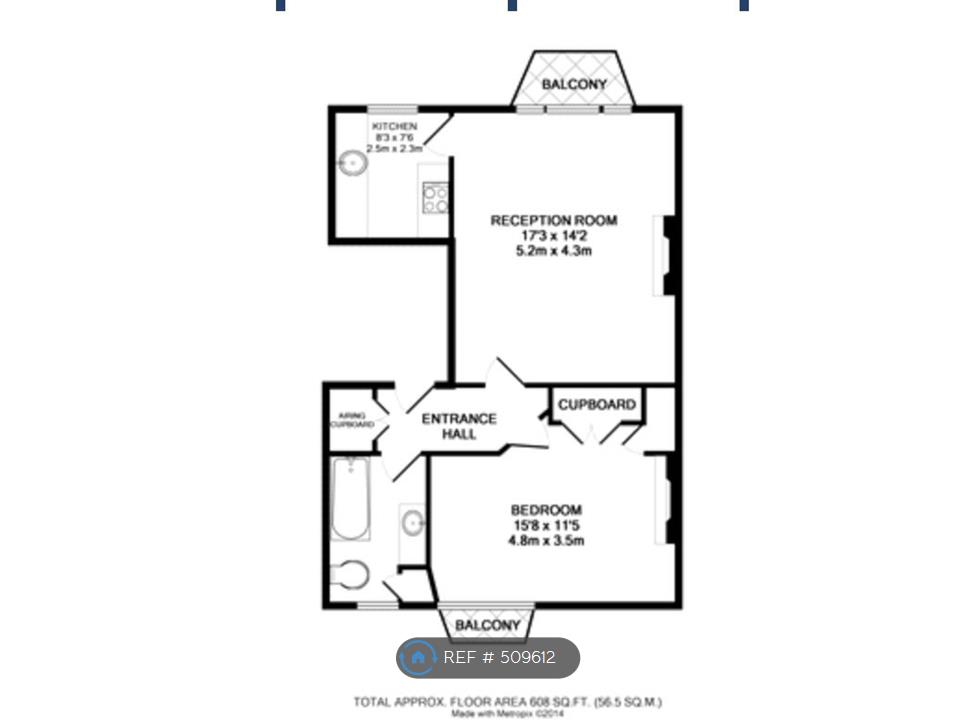 1 Bedrooms Flat to rent in The Barons, St. Margarets TW1
