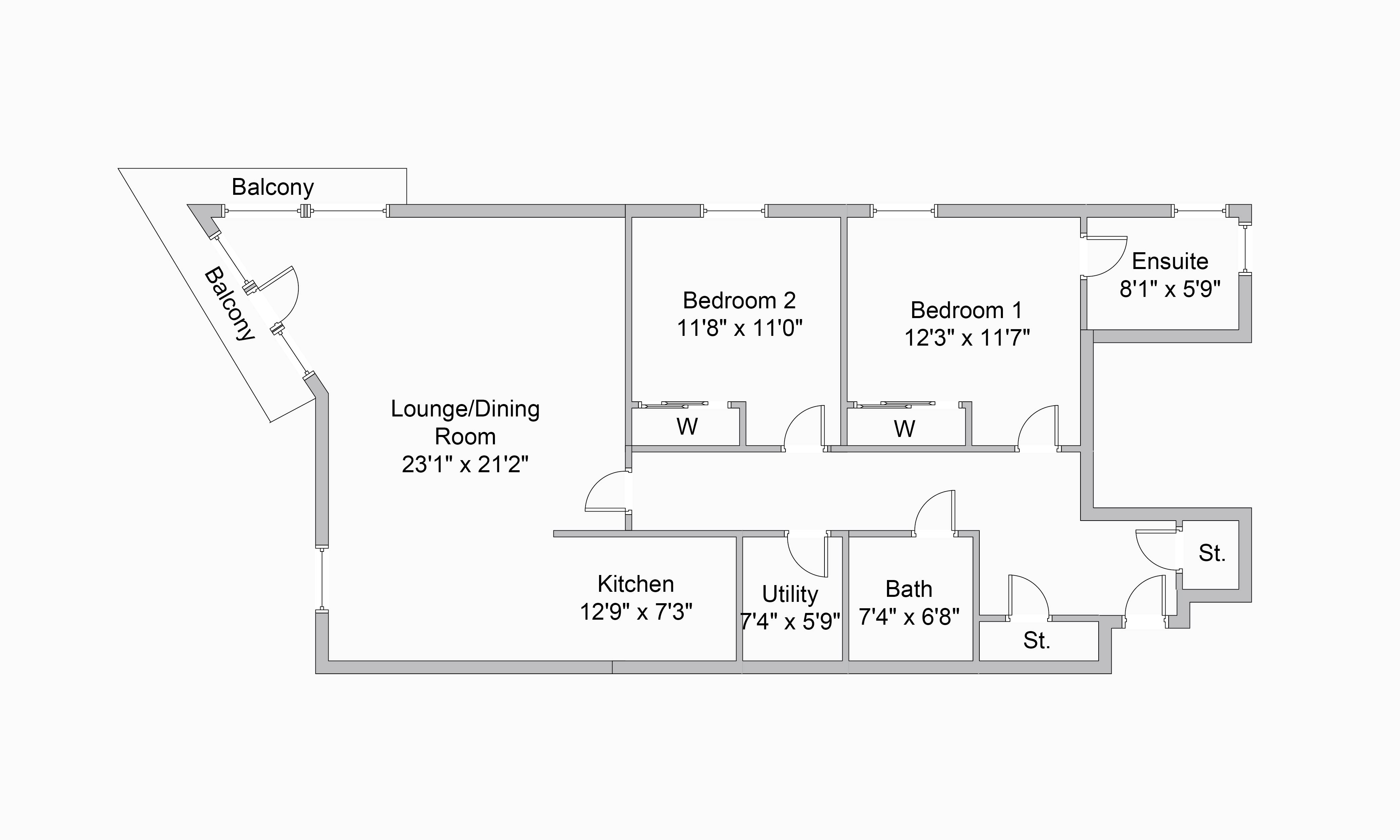 2 Bedrooms Flat for sale in Charlotte Court, Helensburgh, Argyll & Bute G84