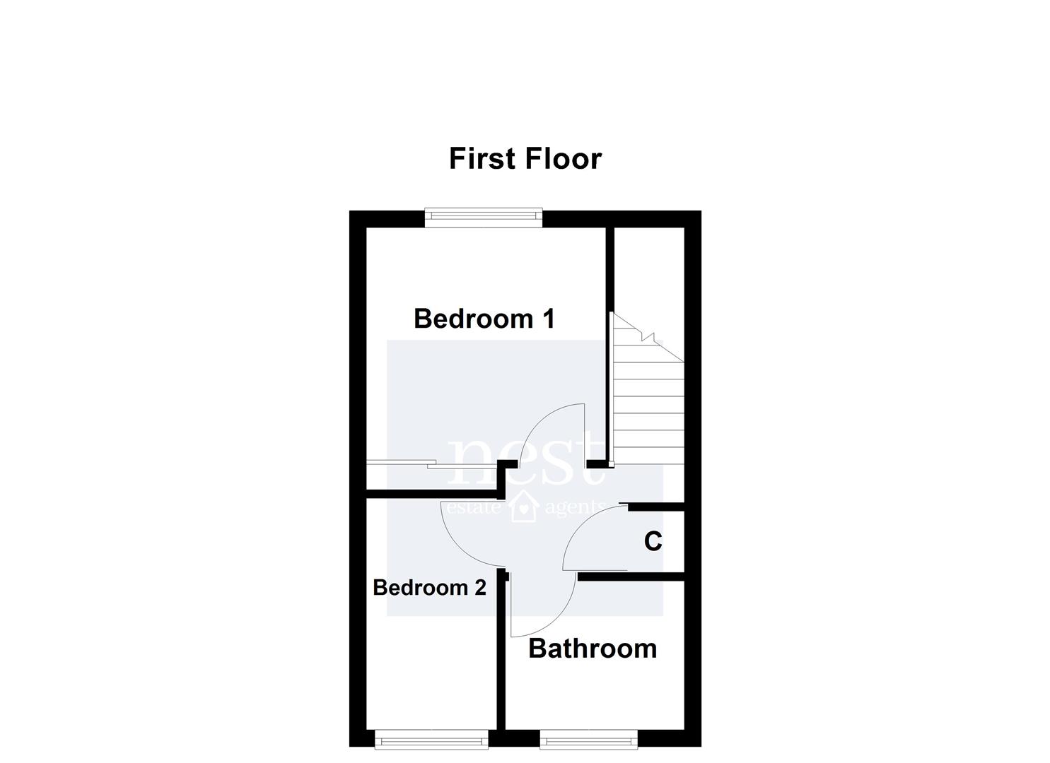 58, Scalborough Close, Leicester floorplan
