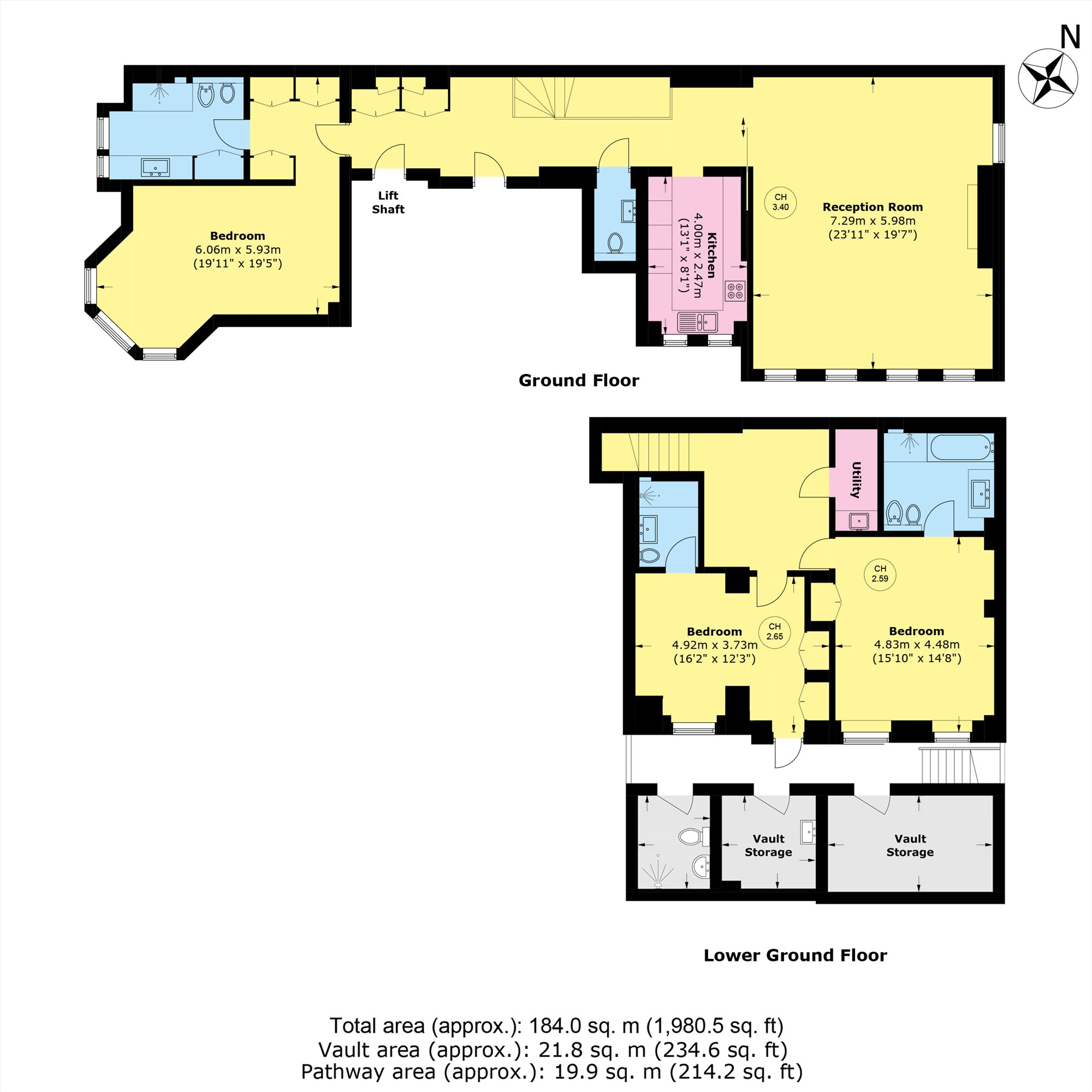 Flat 1, 19, Green Street, London floorplan