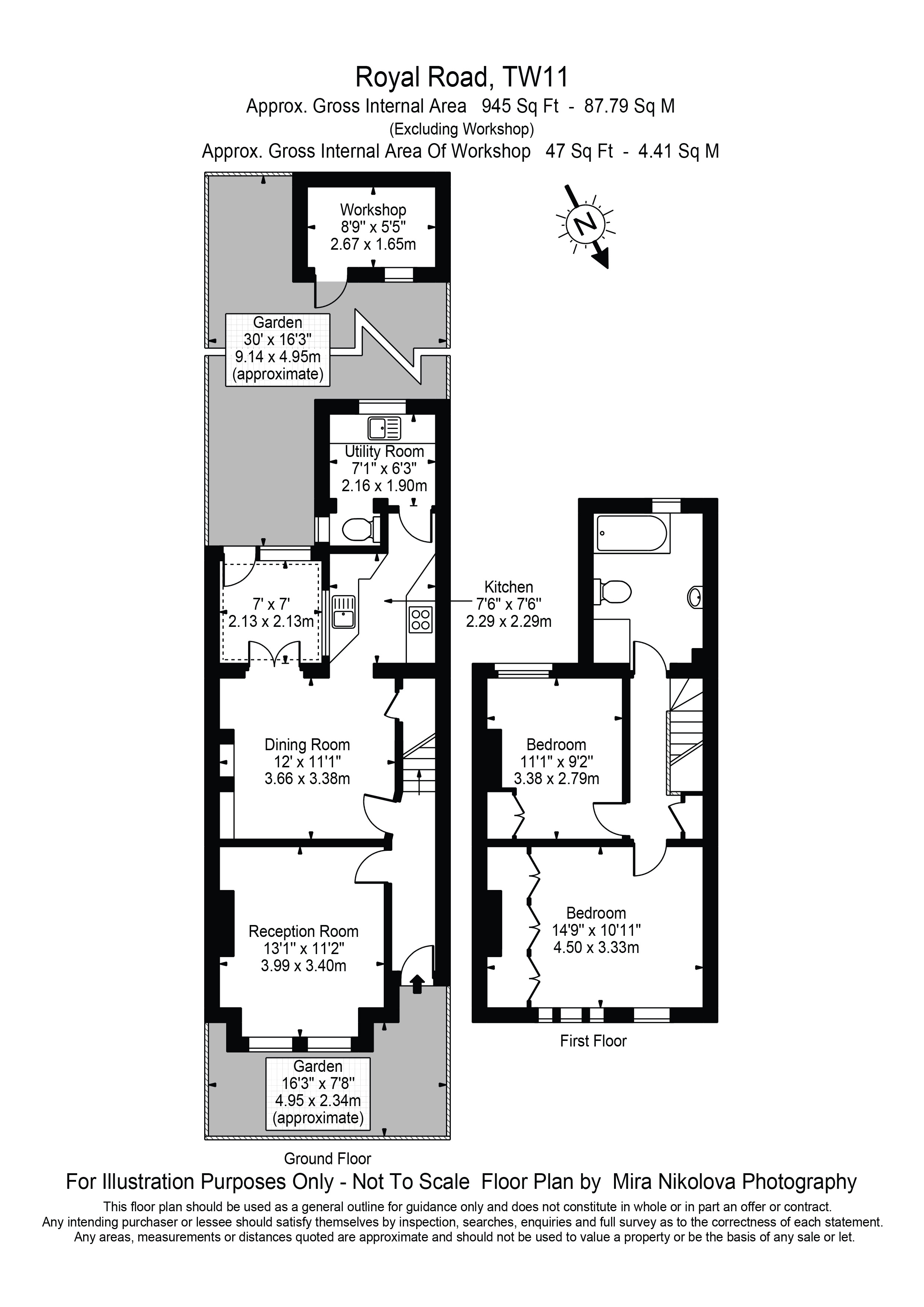 23, Royal Road, Teddington floorplan
