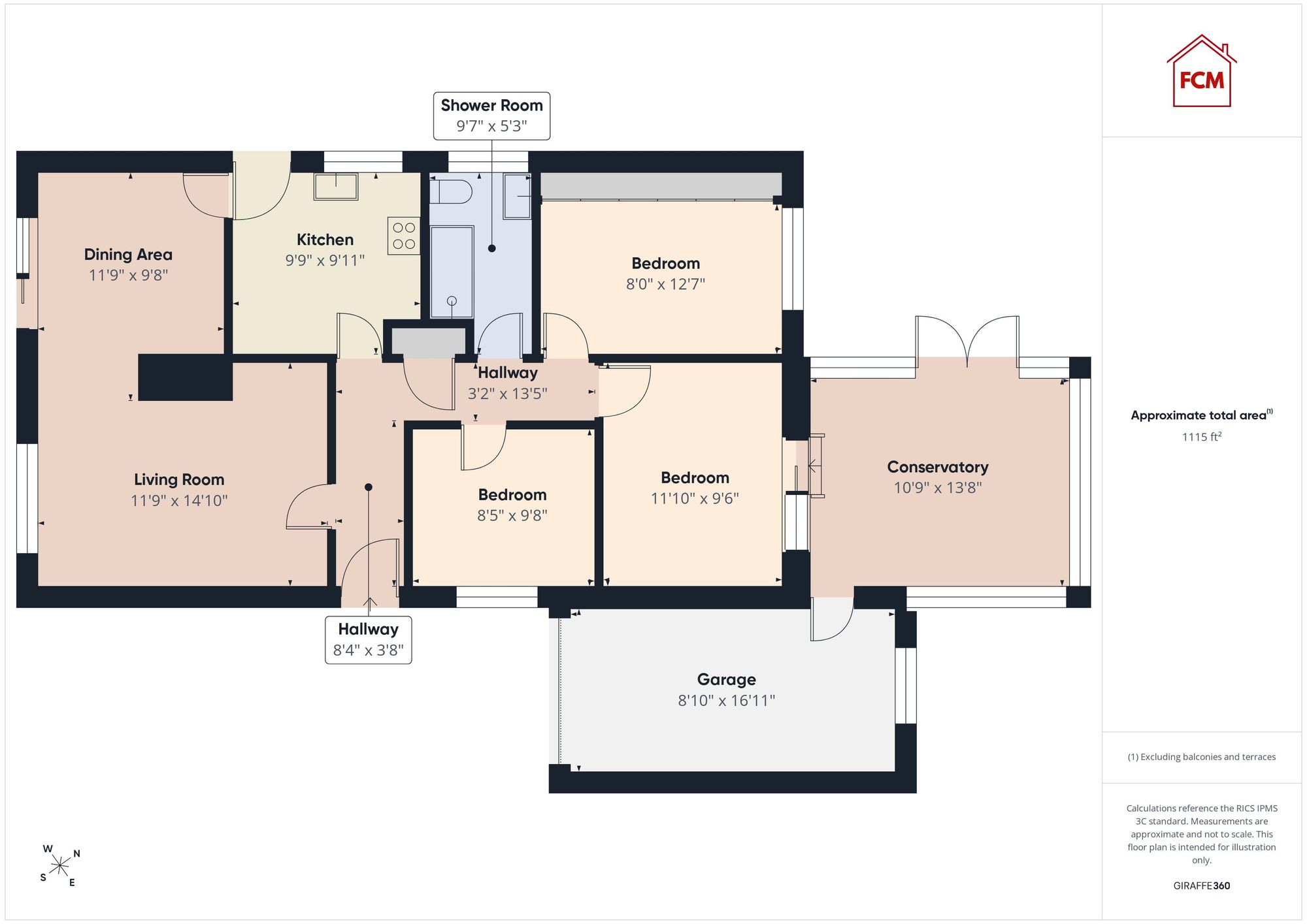 11 Burton High Close, Whitehaven floorplan