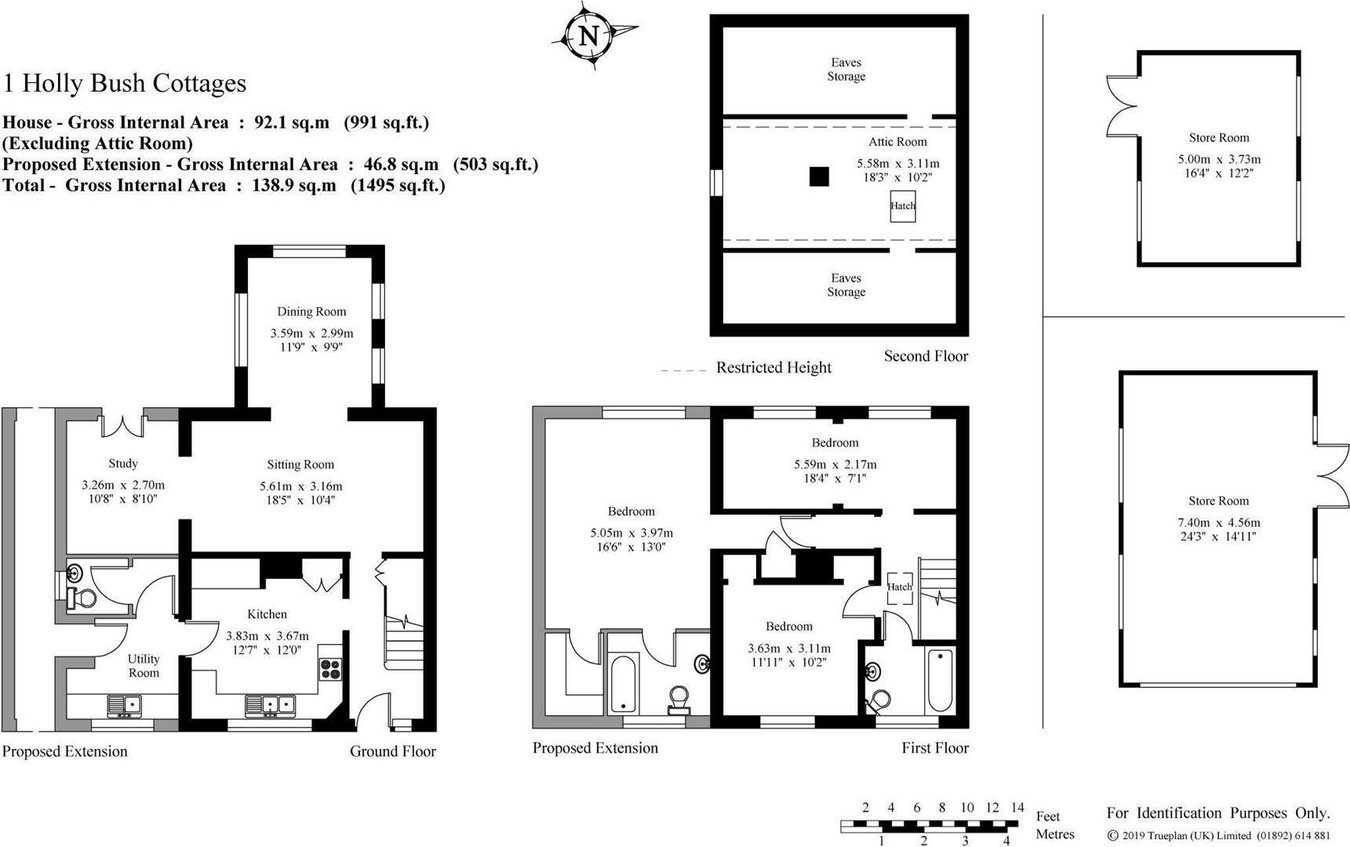 1 Holly Bush Cottages, Holmesdale Road, Sevenoaks floorplan