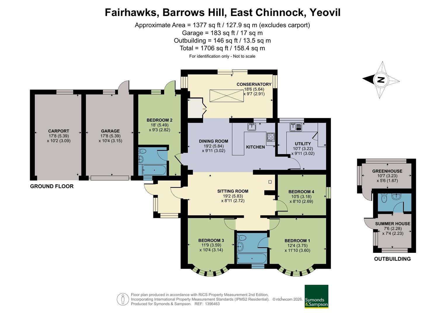 Fairhawks, Barrows Hill, East Chinnock floorplan