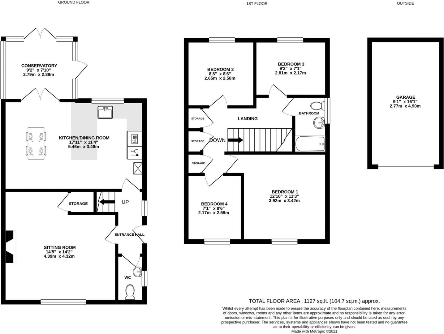 13, Orchard Close, Hereford floorplan