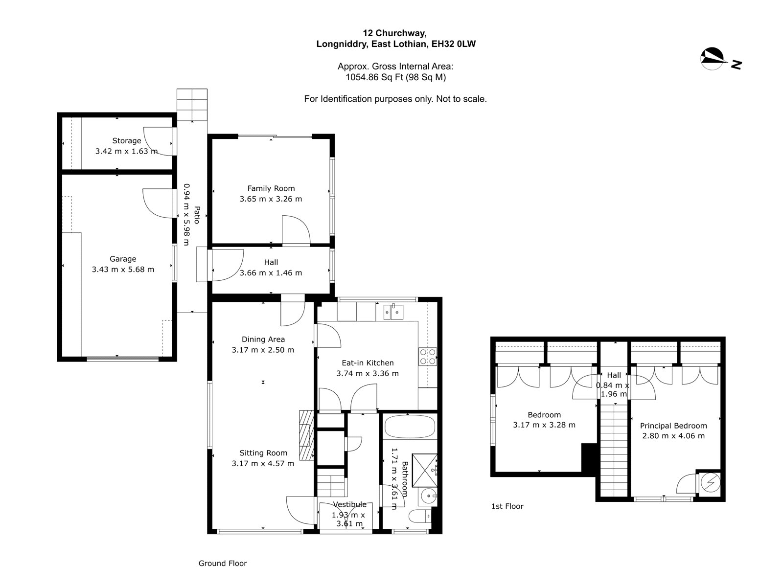 12, Churchway, East Lothian floorplan