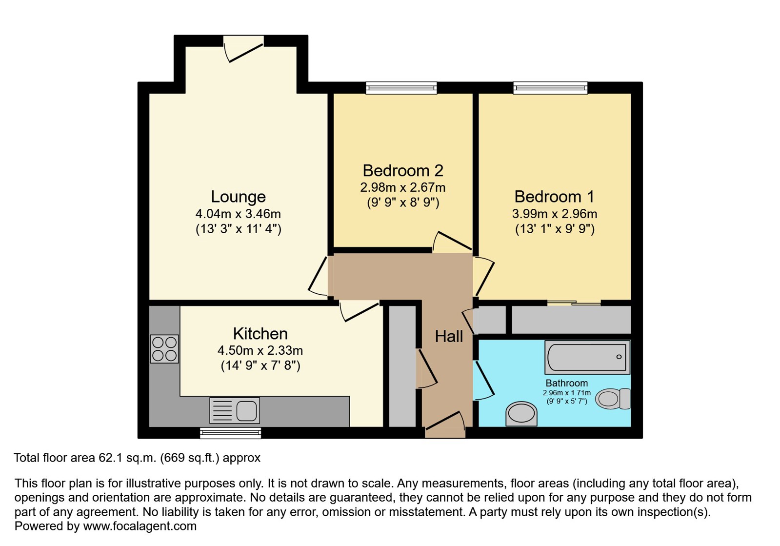 28, Monks Way, Burnham-on-Sea floorplan