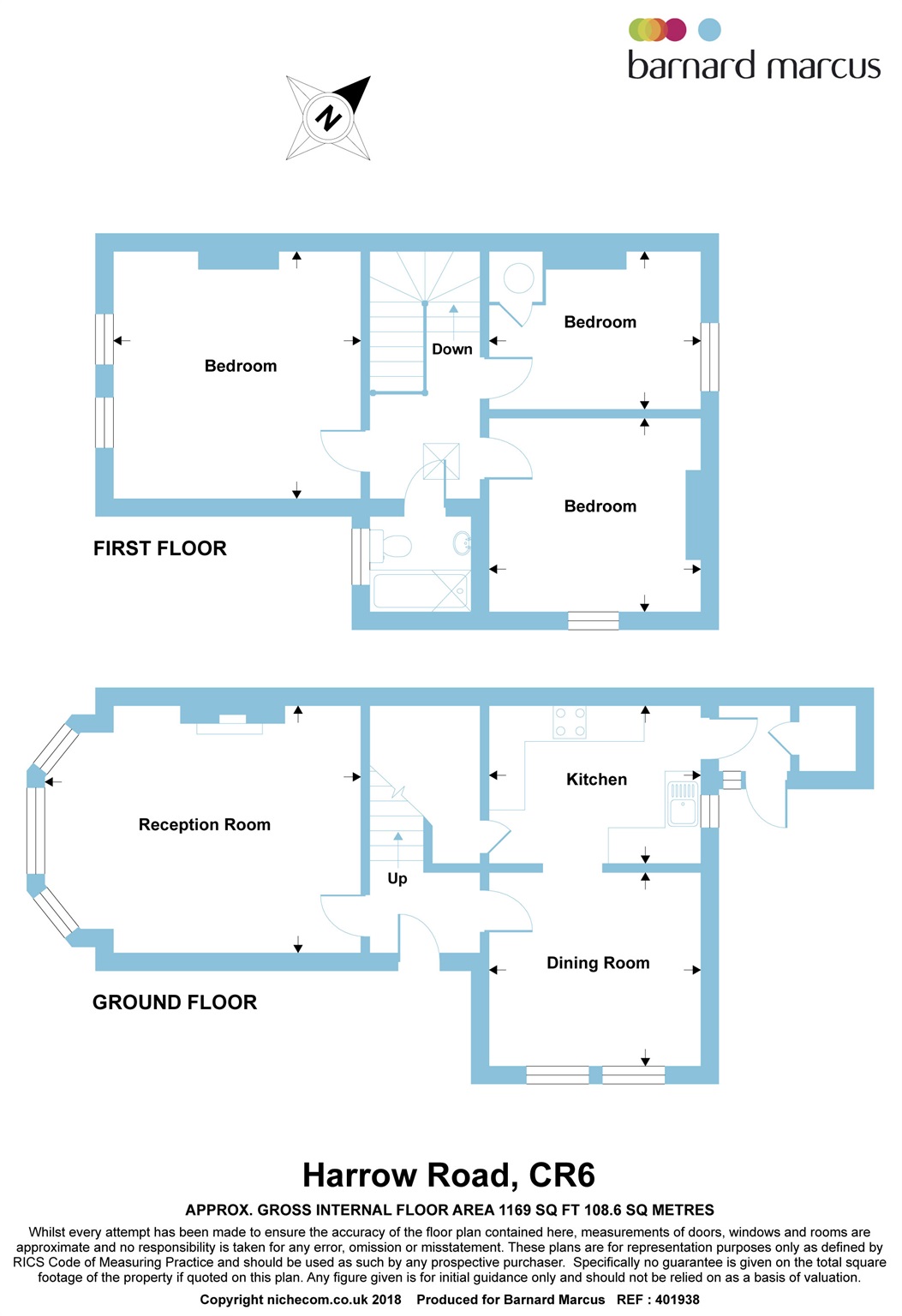 3 Bedrooms End terrace house for sale in Harrow Road, Warlingham CR6