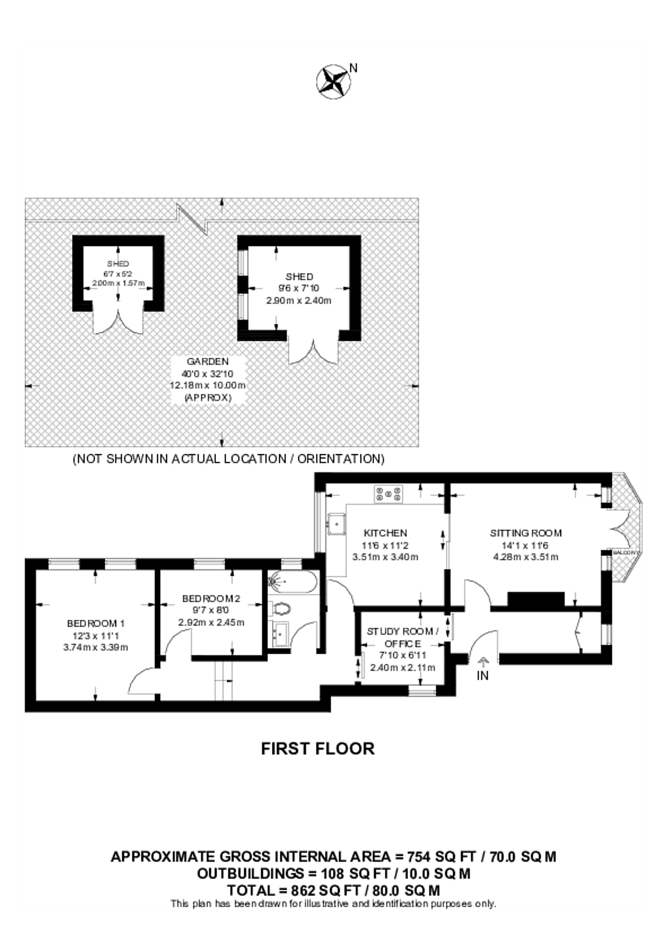 Kingdene Cottage, Lower Green West, Mitcham floorplan