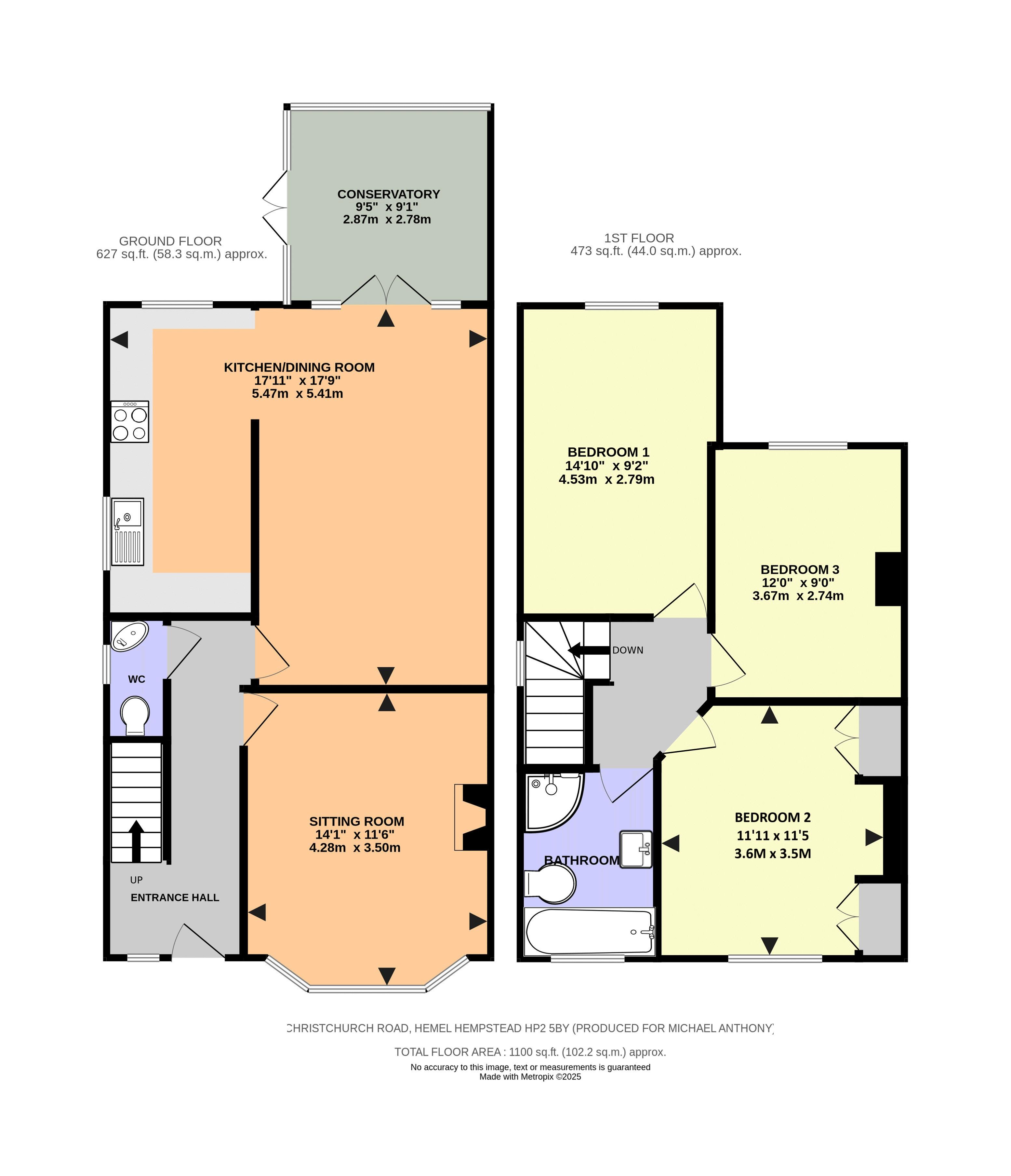 20, Christchurch Road, Hemel Hempstead floorplan