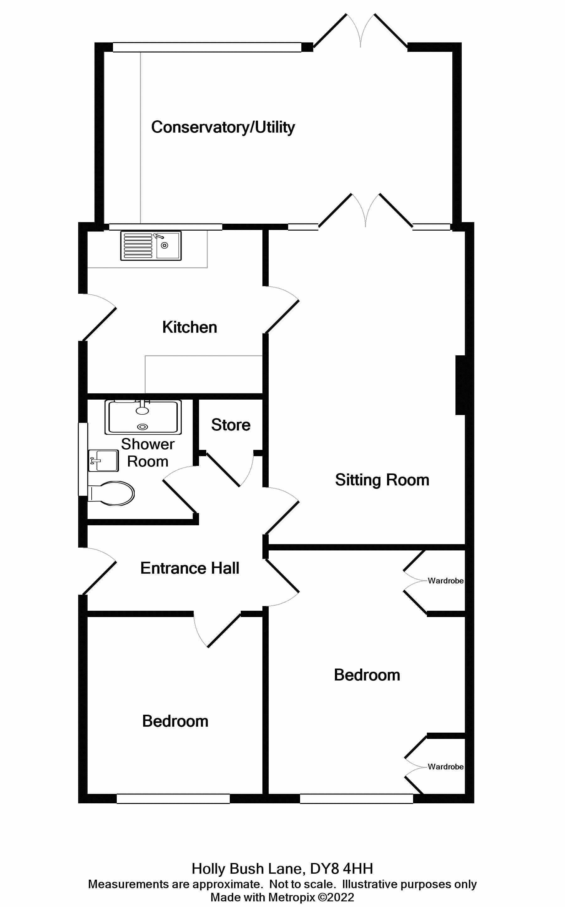 Stourbridge, Amblecote, Holly Bush Lane DY8, 2 bedroom semidetached