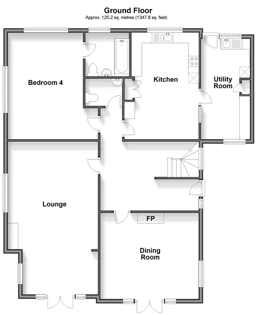 Undercliff Drive St. Lawrence, Ventnor floorplan