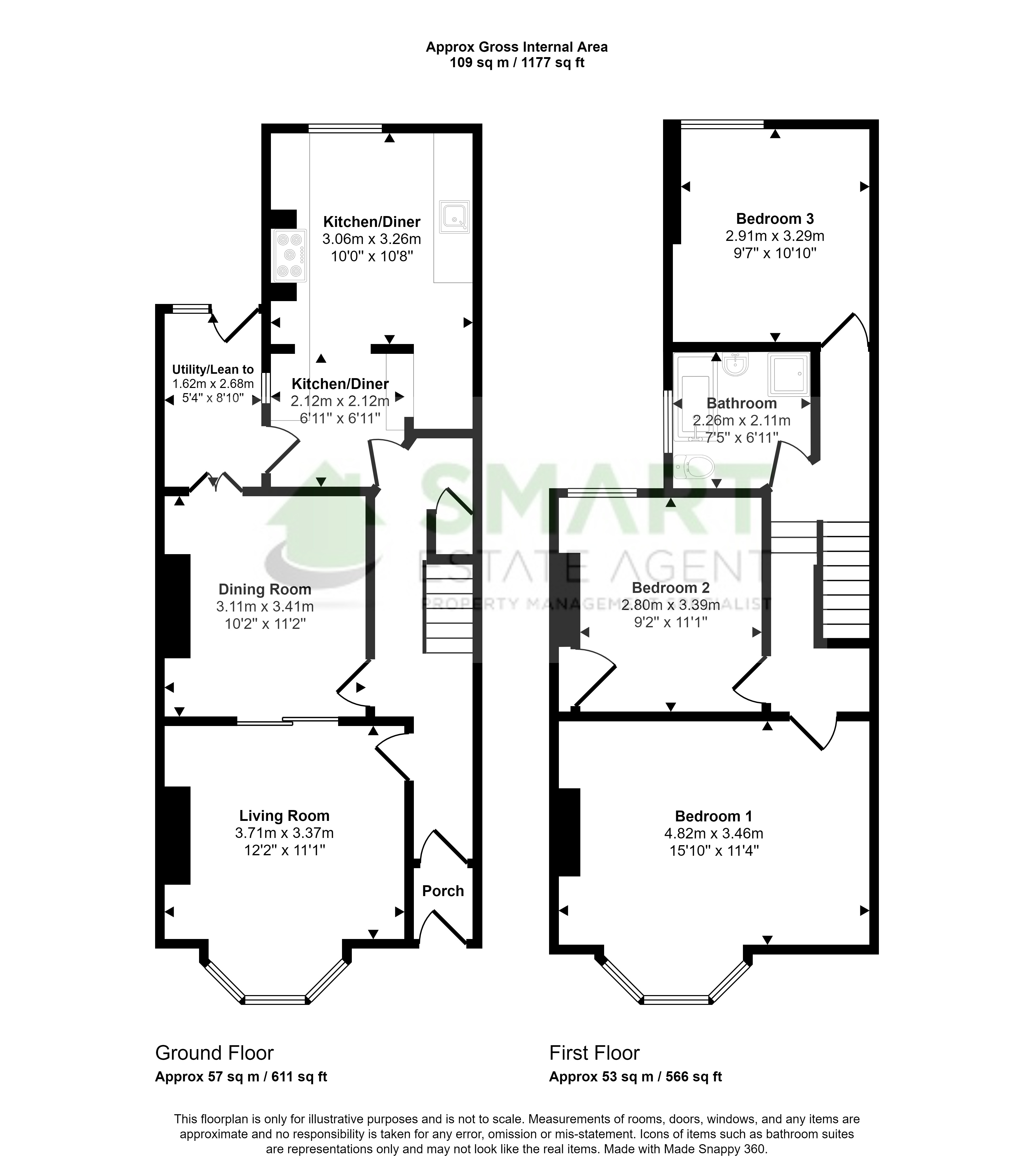 104, Pinhoe Road, Exeter floorplan