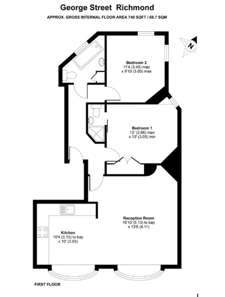 George Street, Richmond floorplan