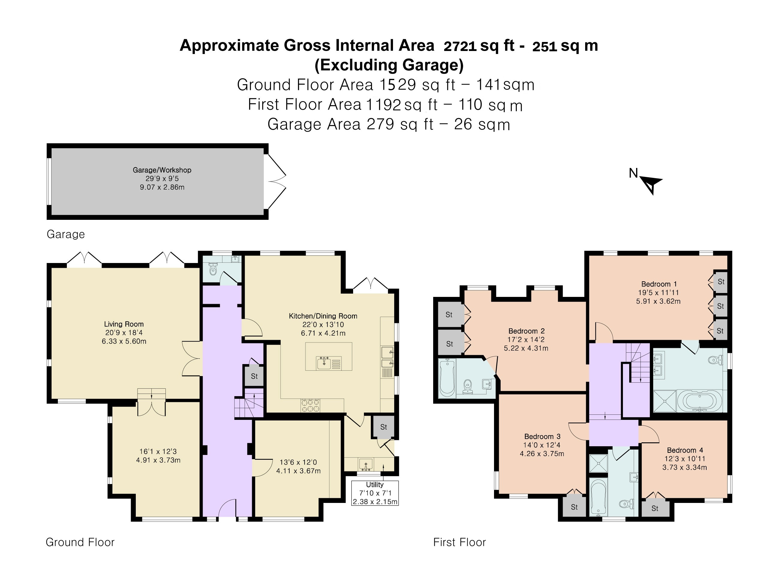 19, The Grove, Hertfordshire floorplan