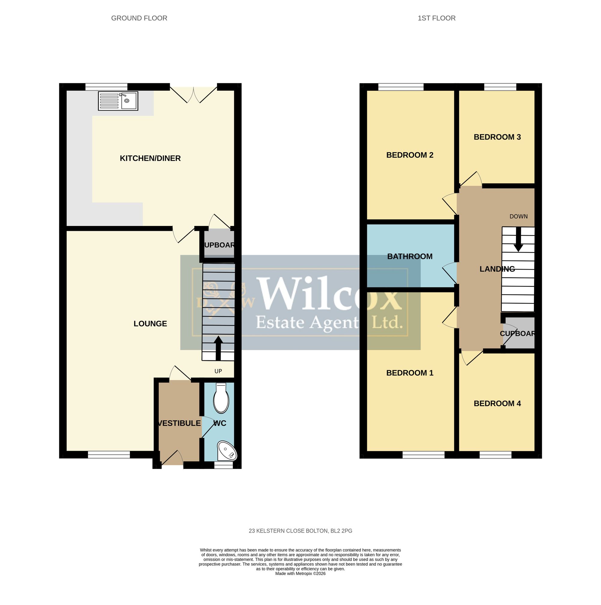 23 Kelstern Close, Bolton floorplan