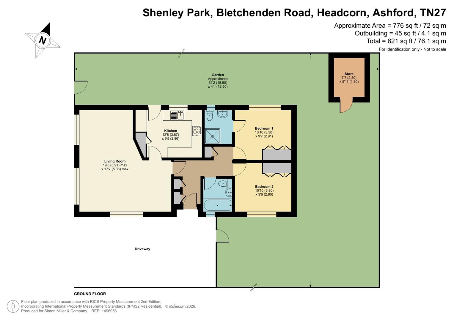 27 Shenley Park, Bletchenden Road, Ashford floorplan