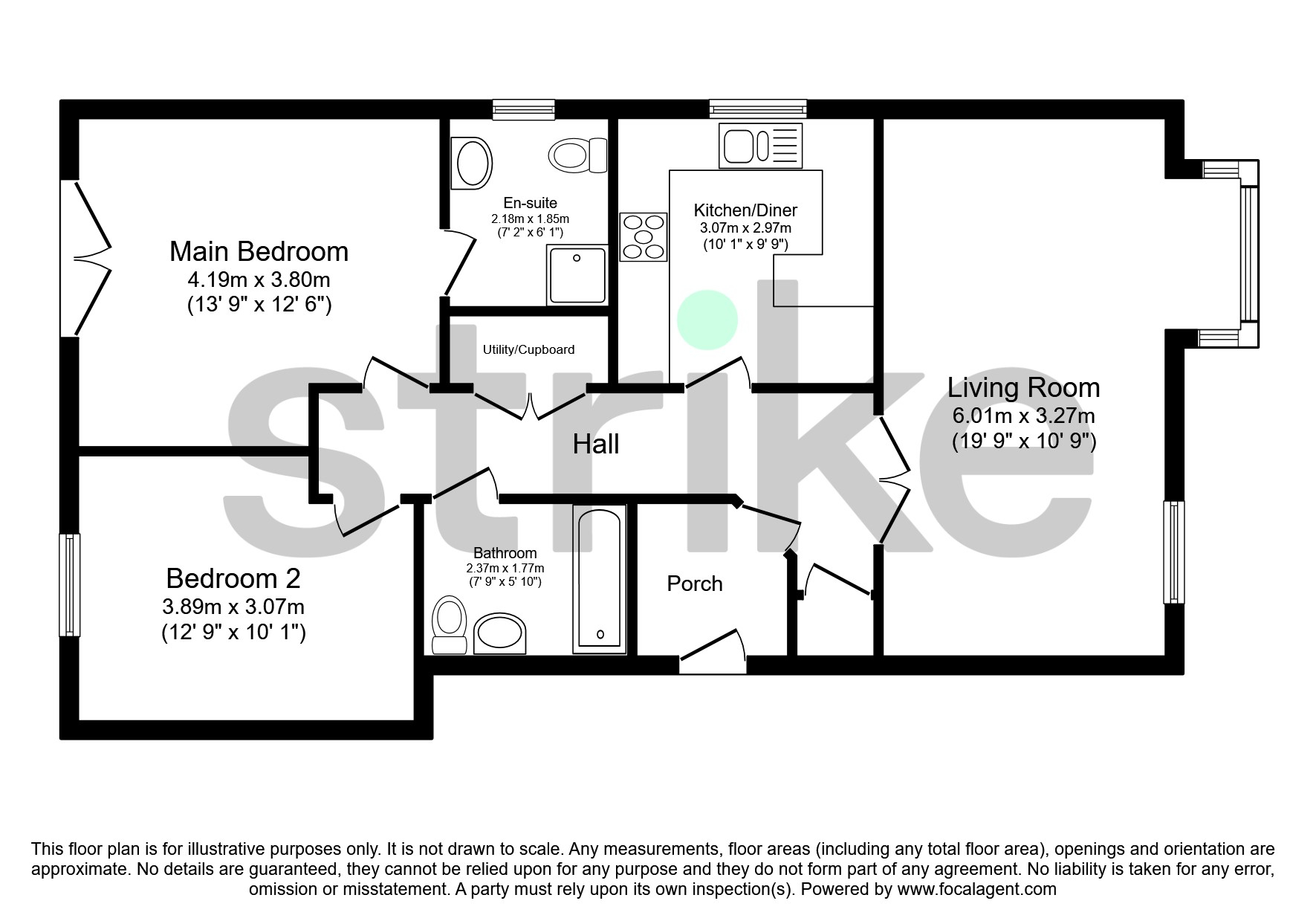 Tetney Road, Humberston, Grimsby DN36, 2 bedroom flat for sale