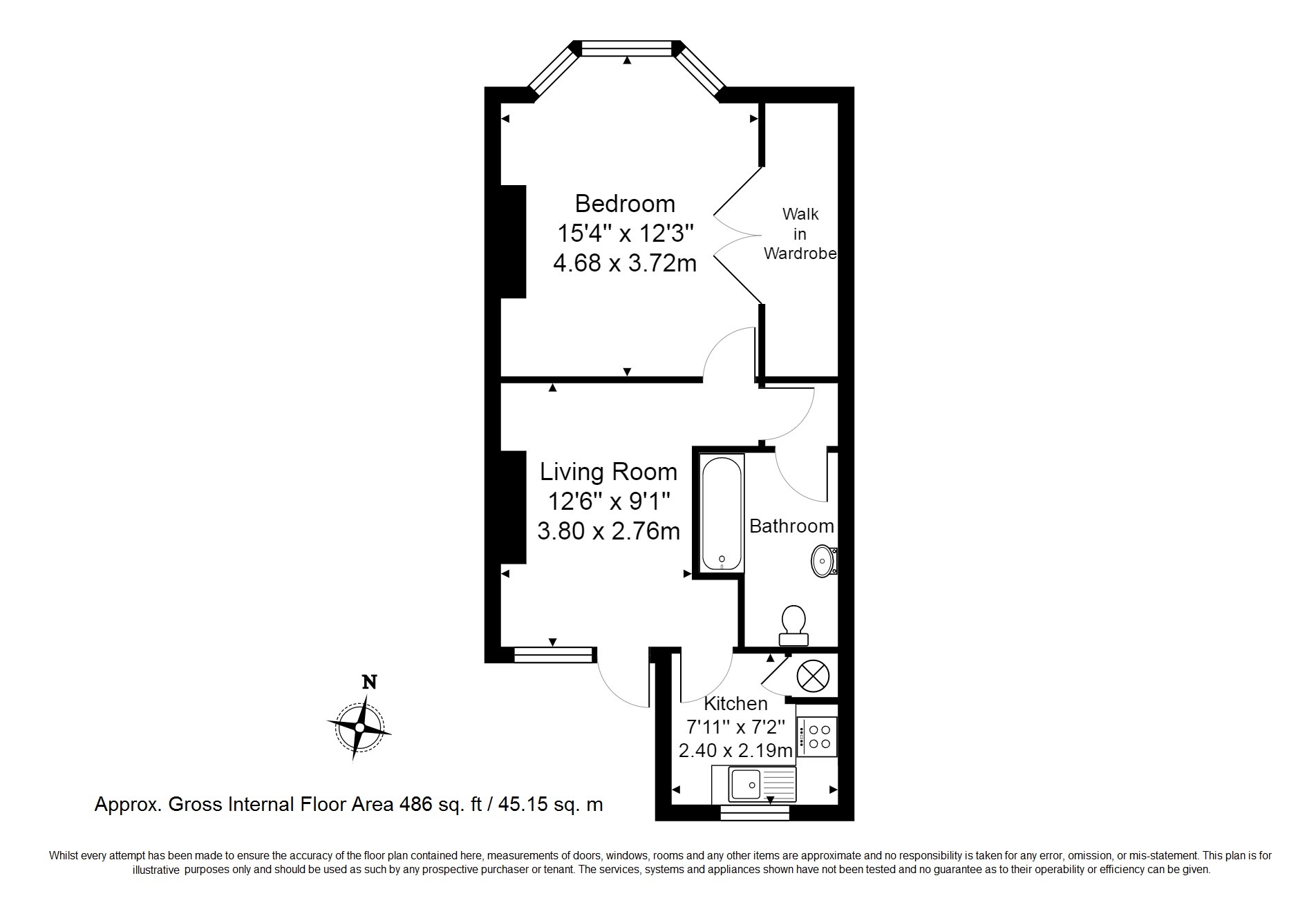 1 Bedrooms Flat to rent in Dudley Road, Tunbridge Wells TN1