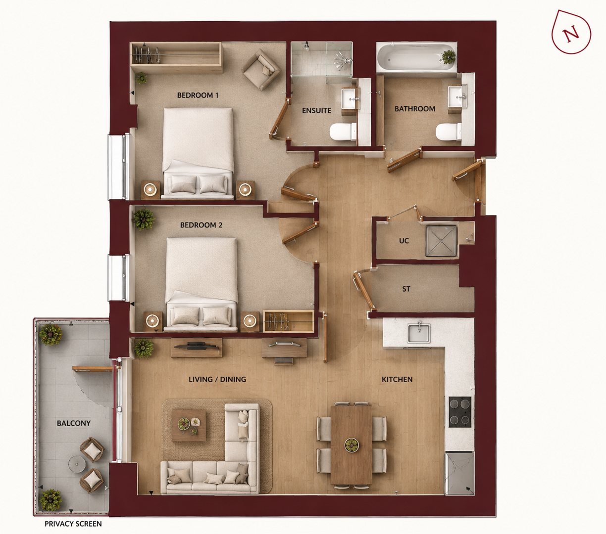 Carnation Gardens, Nestles Avenue, Hayes, London floorplan