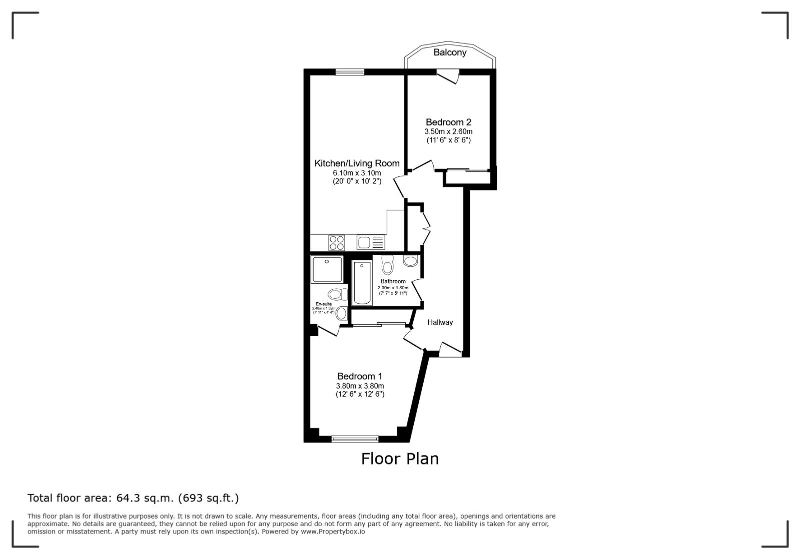 16, 14 Whitworth Street, Piccadilly floorplan